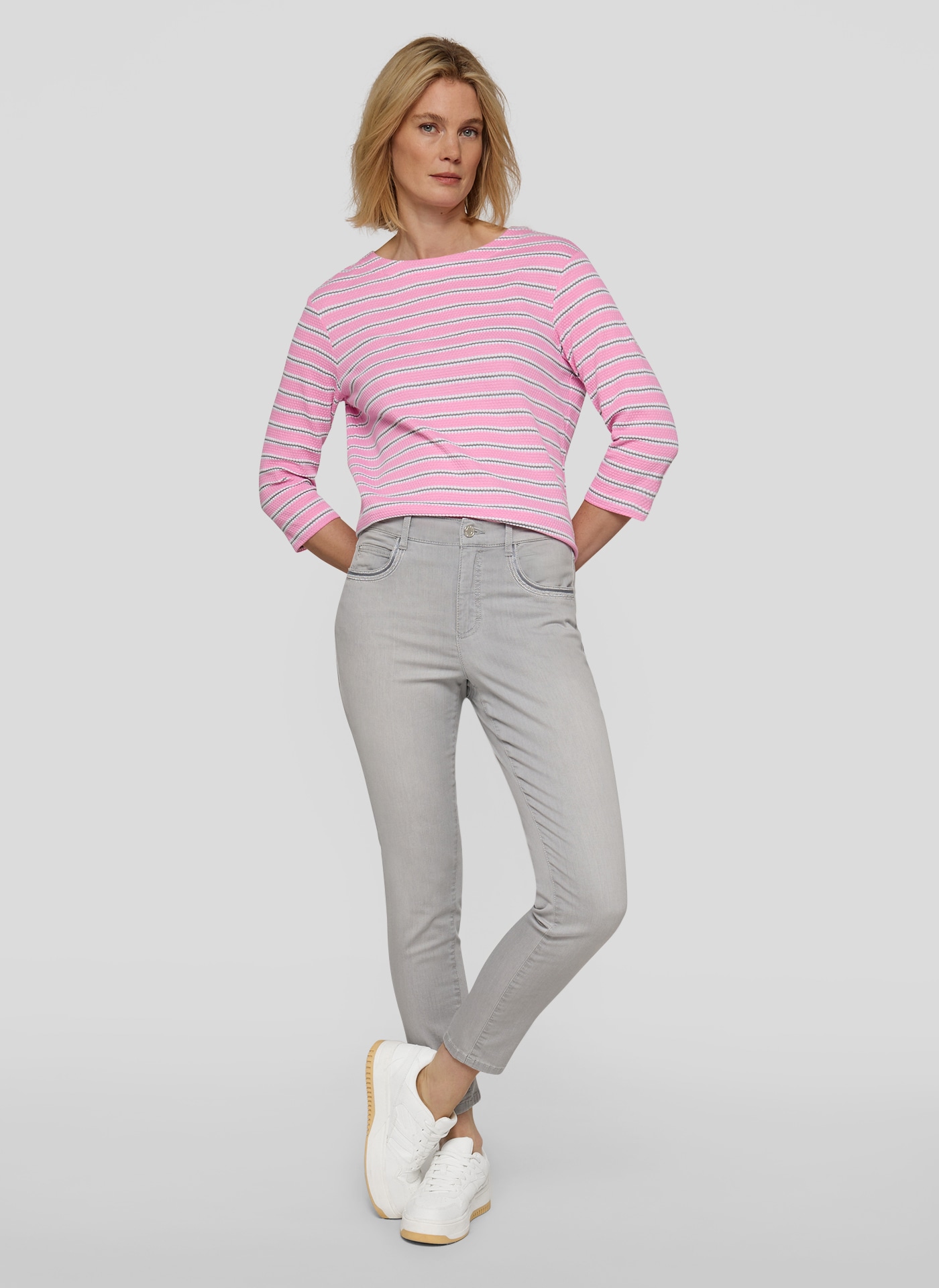 Rabe 3/4-Arm-Shirt im Streifen-Design