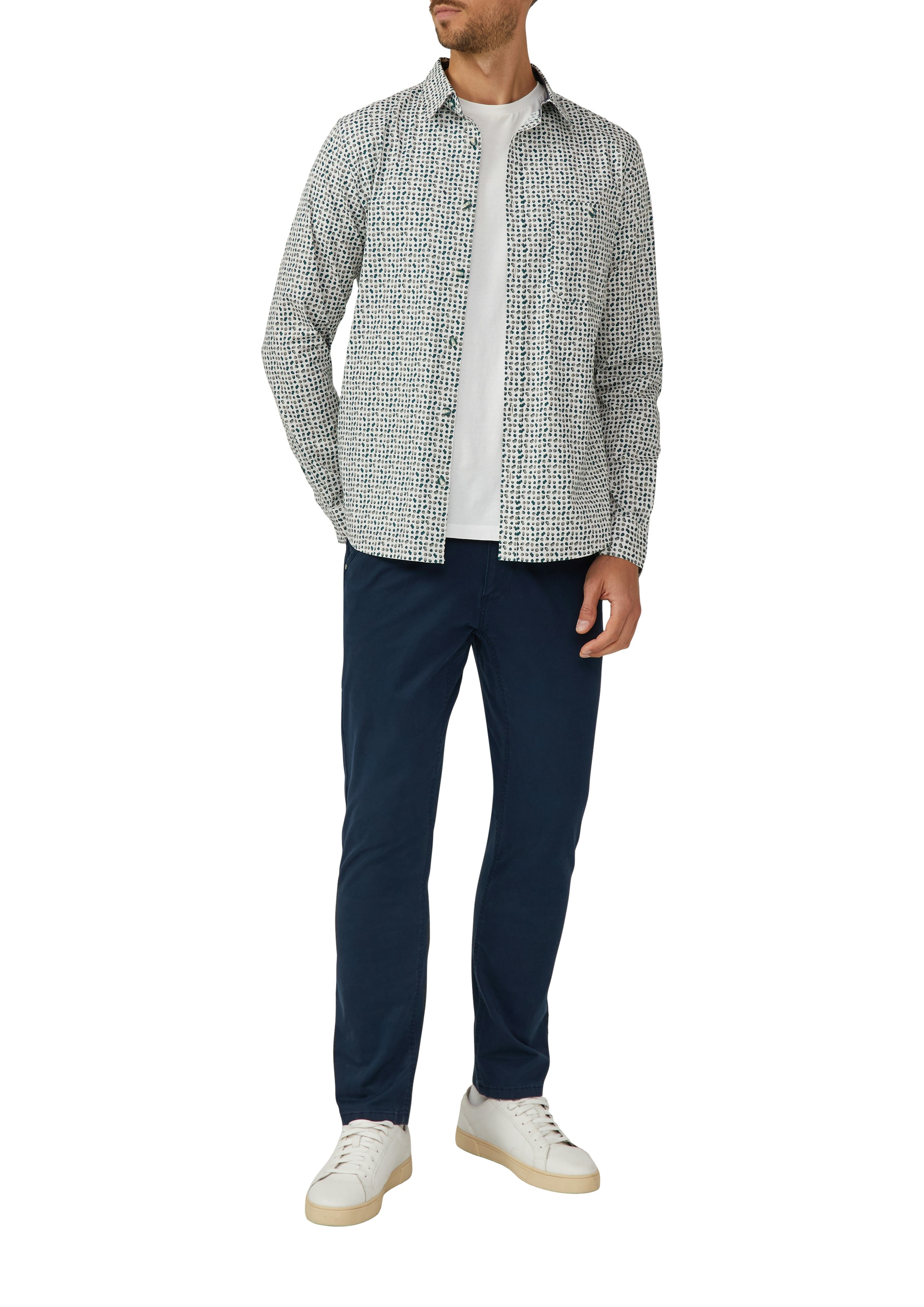 s.Oliver Chemise à manches longues mit Kontrast-Details