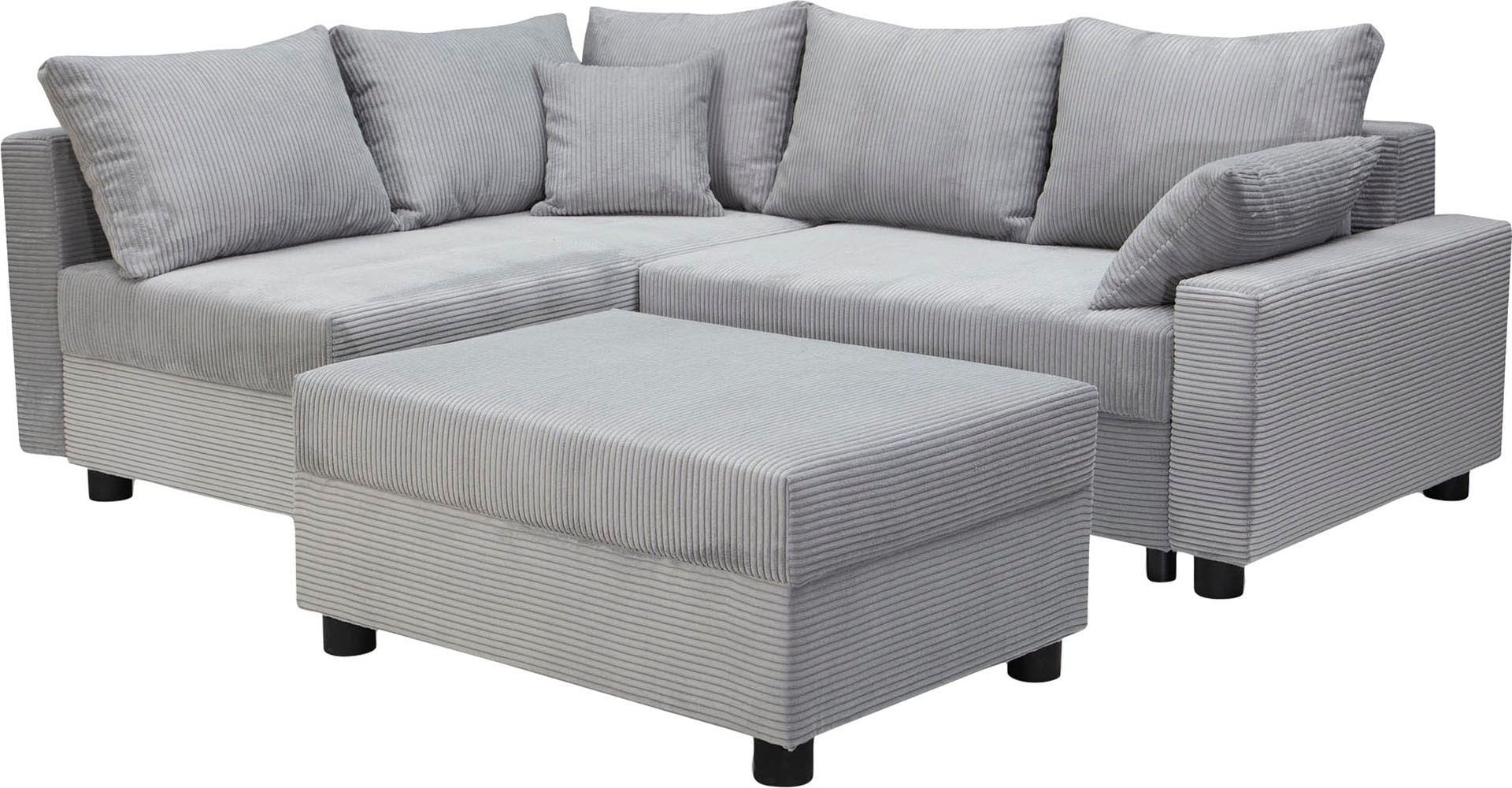 COLLECTION AB Ecksofa »30 Jahre Jubiläums-Modell Parma L-Form«, inkl. Bettfunktion und Bettkasten, in Cord, frei stellbar