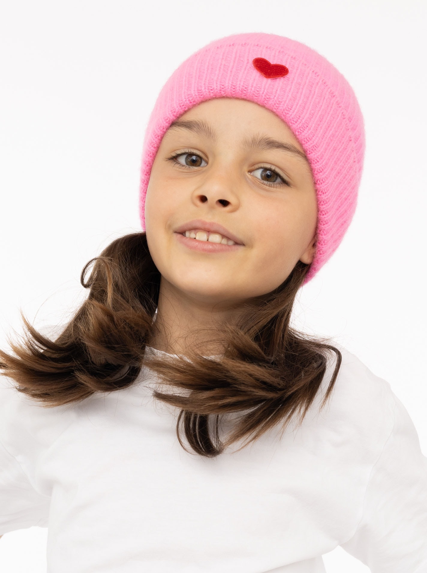 Zwillingsherz Beanie »"Heart-Patch"« Kids-Kaschmir Mütze mit Herzpatch