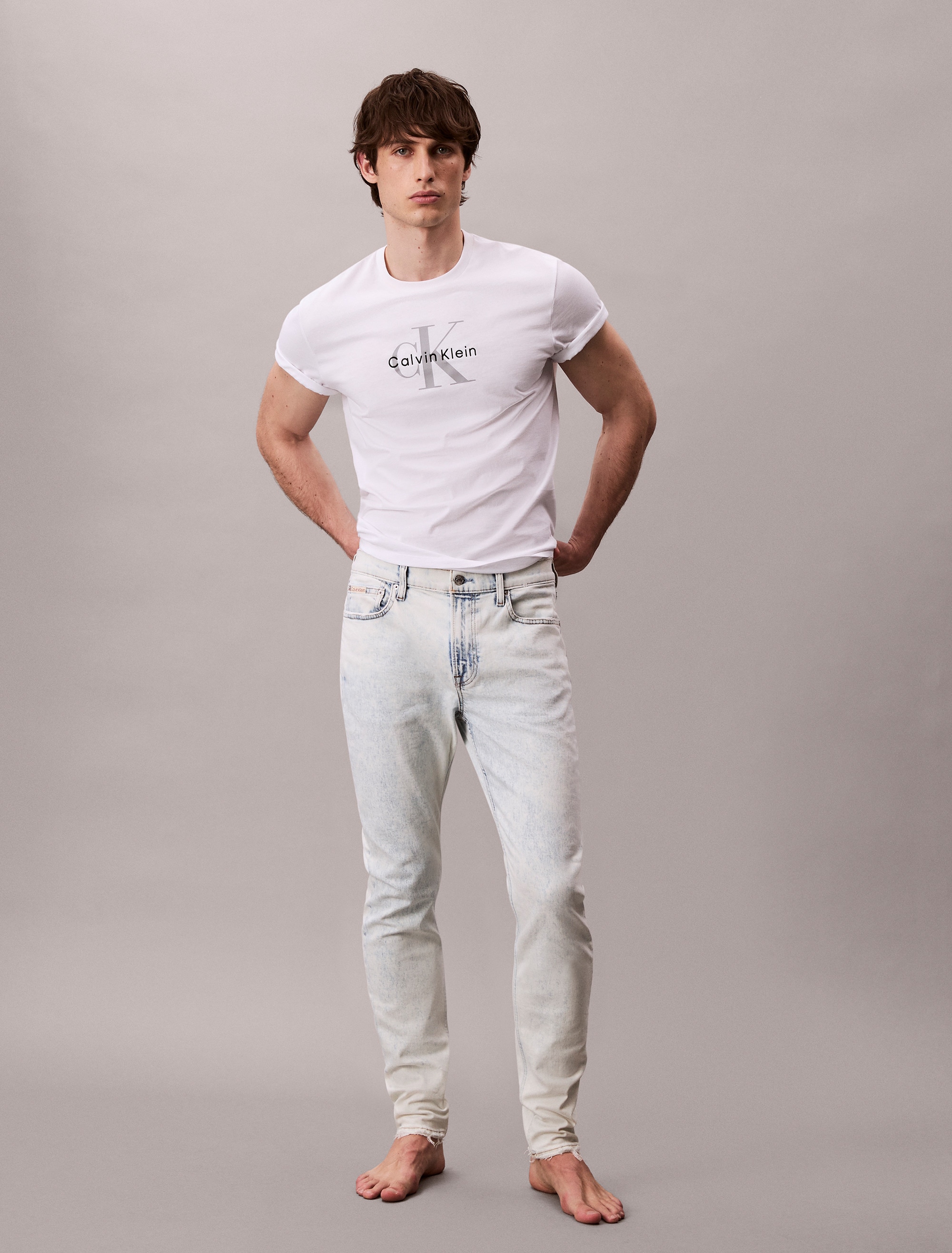 Image of Calvin Klein Jeans Slim-fit-Jeans "SLM TPR" Mit Gürtelschlaufen