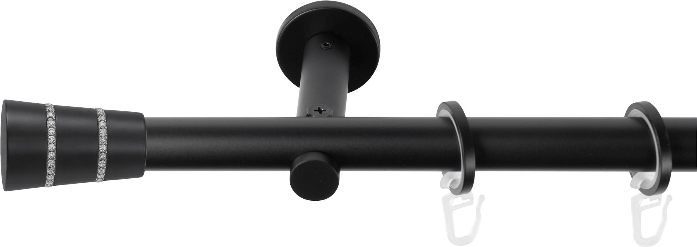 SN DECO GROUP Tringle à rideaux Ø 19 mm 1 course-läufig Fixmass;kürzbar