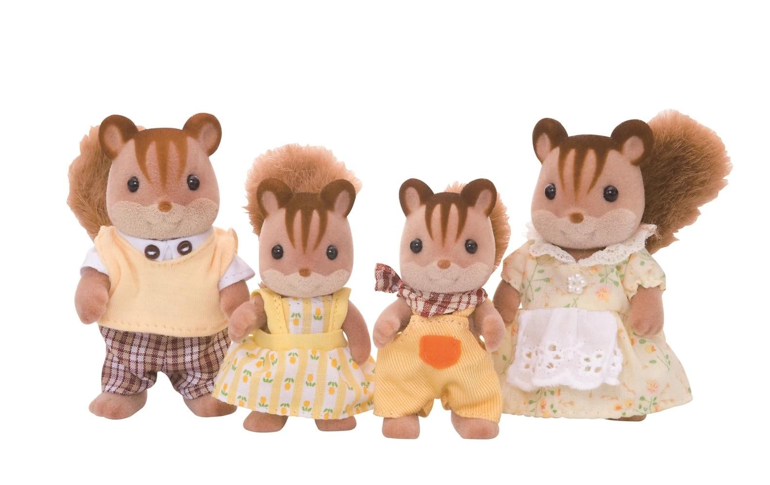 Image of Sylvanian Families Spielfigur "Walnuss Eichhörnchen Familie"