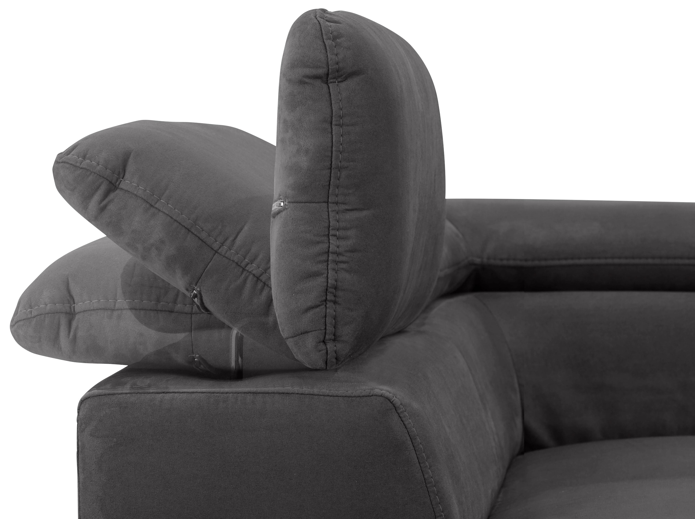 Home affaire Wohnlandschaft »Alberto U-Form« mit Kopfteilverstellung, wahlweise mit Bettfunktion