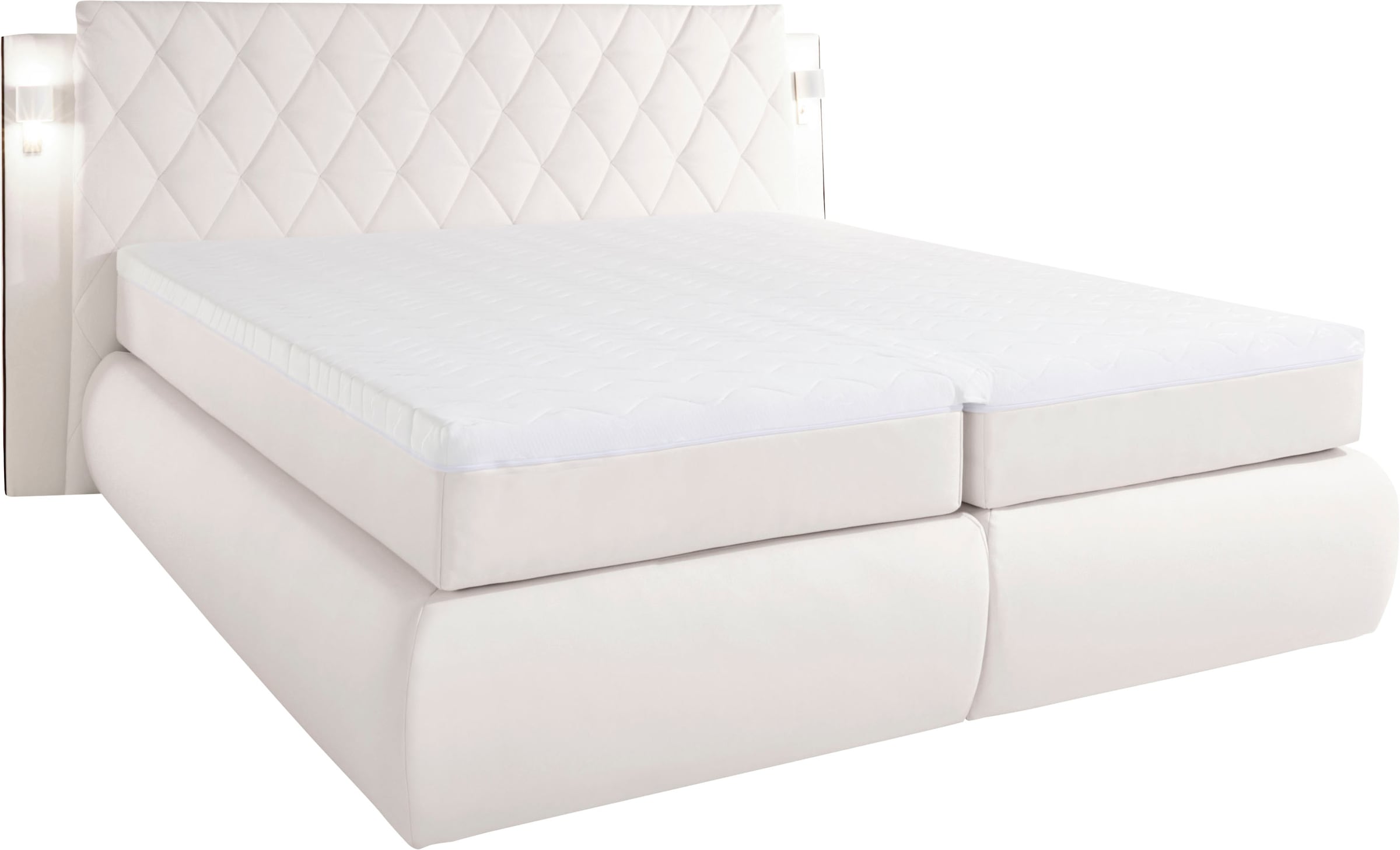 COLLECTION AB Lit boxspring inklusive Bettkasten, LED-Beleuchtung und Topper