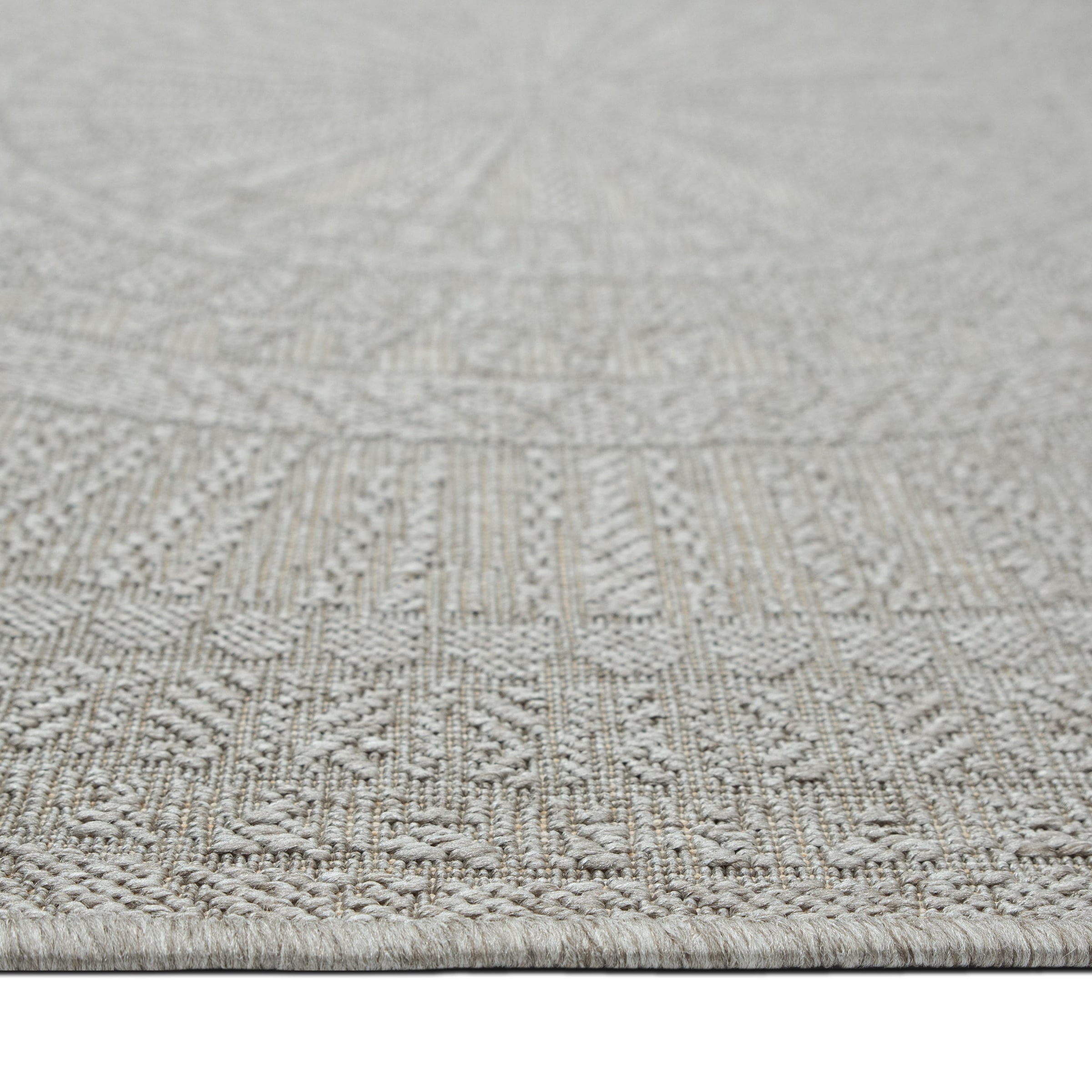 Bruno Banani Teppich »Solan, ethno, boho-inspiriert, In- und Outdoor geeignet« rechteckig 5 mm Höhe Mandala, Kreise, Küche, Wohnzimmer, Camping, Balkon