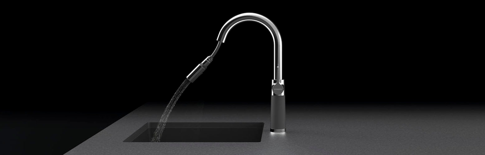 Schock Küchenarmatur "SC-520 SB" ausziehbar, Strahl-Brause, Rückflussverhinderer, Schwenkbereich 120
