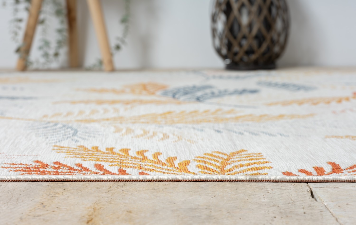 Myflair Möbel & Accessoires Teppich »Johanna, LAGERRÄUMUNG!«, rechteckig, 6 mm Höhe, Wendeteppich, Blätter Motiv, Outdoor geeignet, Balkon, Terrasse