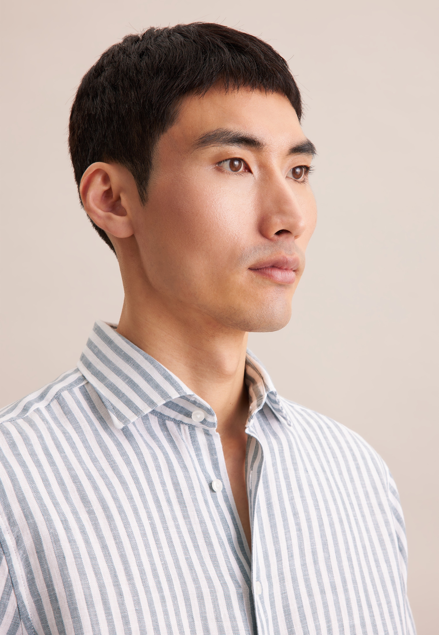 seidensticker Businesshemd »Regular« Regular 1/2 Kentkragen Streifen