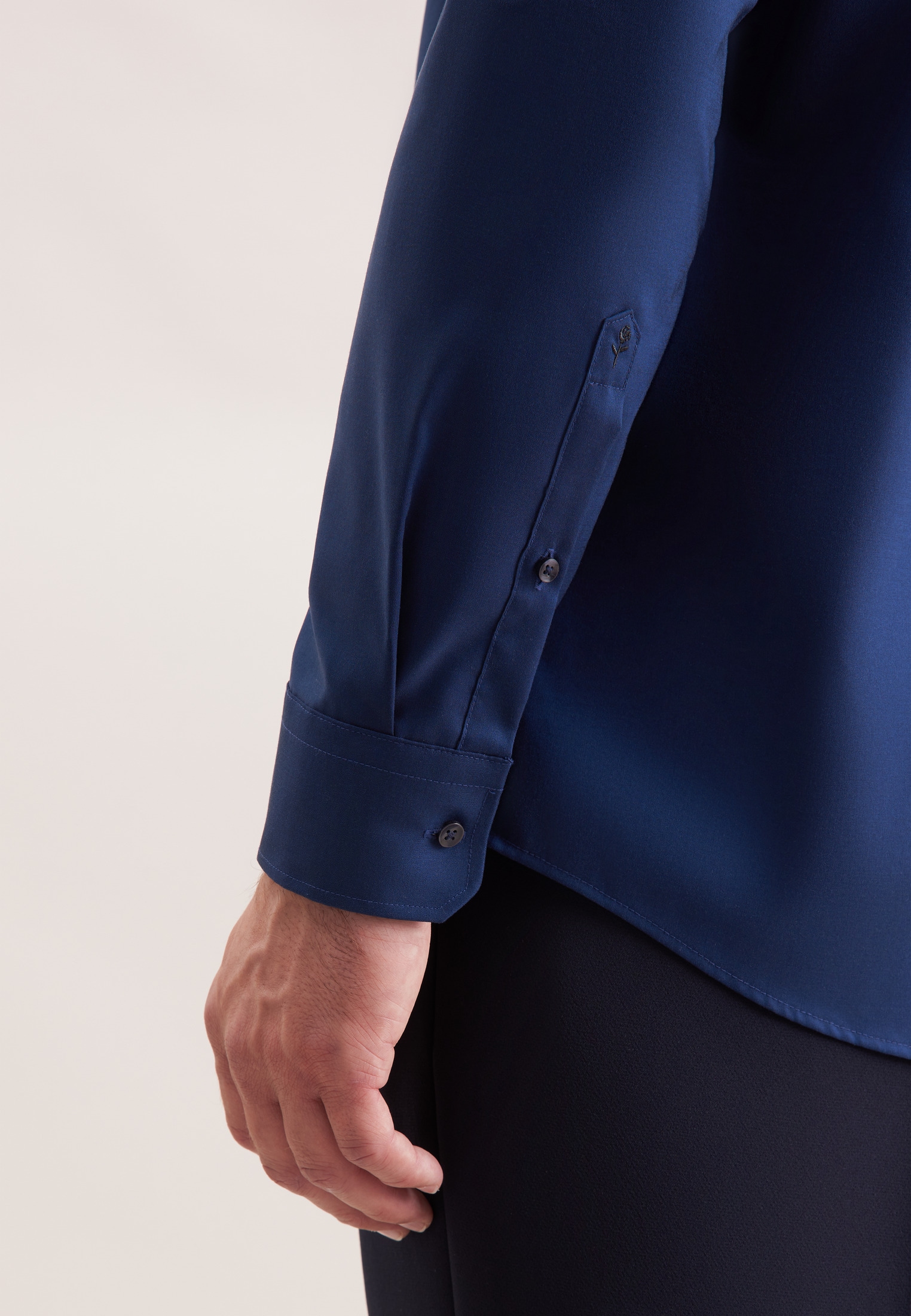 seidensticker Businesshemd »Schwarze Rose« Regular 1/1 Kentkragen Uni