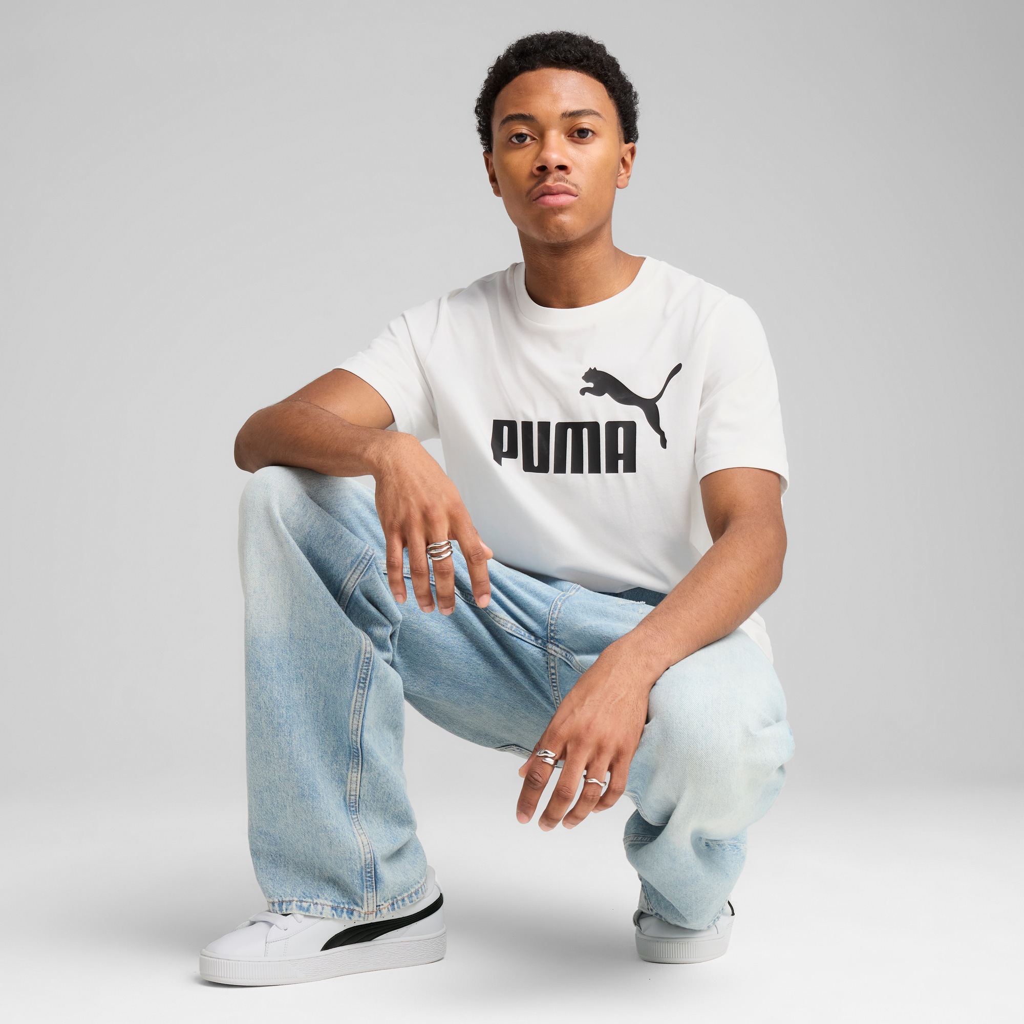 PUMA T-Shirt »ESS NO. 1 LOGO TEE«, Basic Herren T-Shirt mit Logo