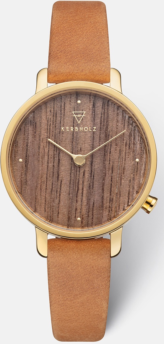 Image of KERBHOLZ Quarzuhr »Emma Walnut Mustard« bei Ackermann Versand Schweiz