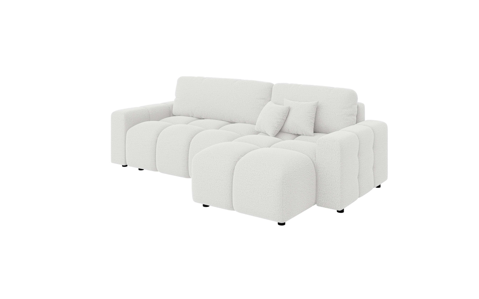 INOSIGN Ecksofa »FELICI, Schlafsofa 233cm, L-Form mit Recamiere beidseitig montierbar«, Designsofa mit Bettfunktion und Bettkasten, Masse B/T/H: 233/142/88 cm