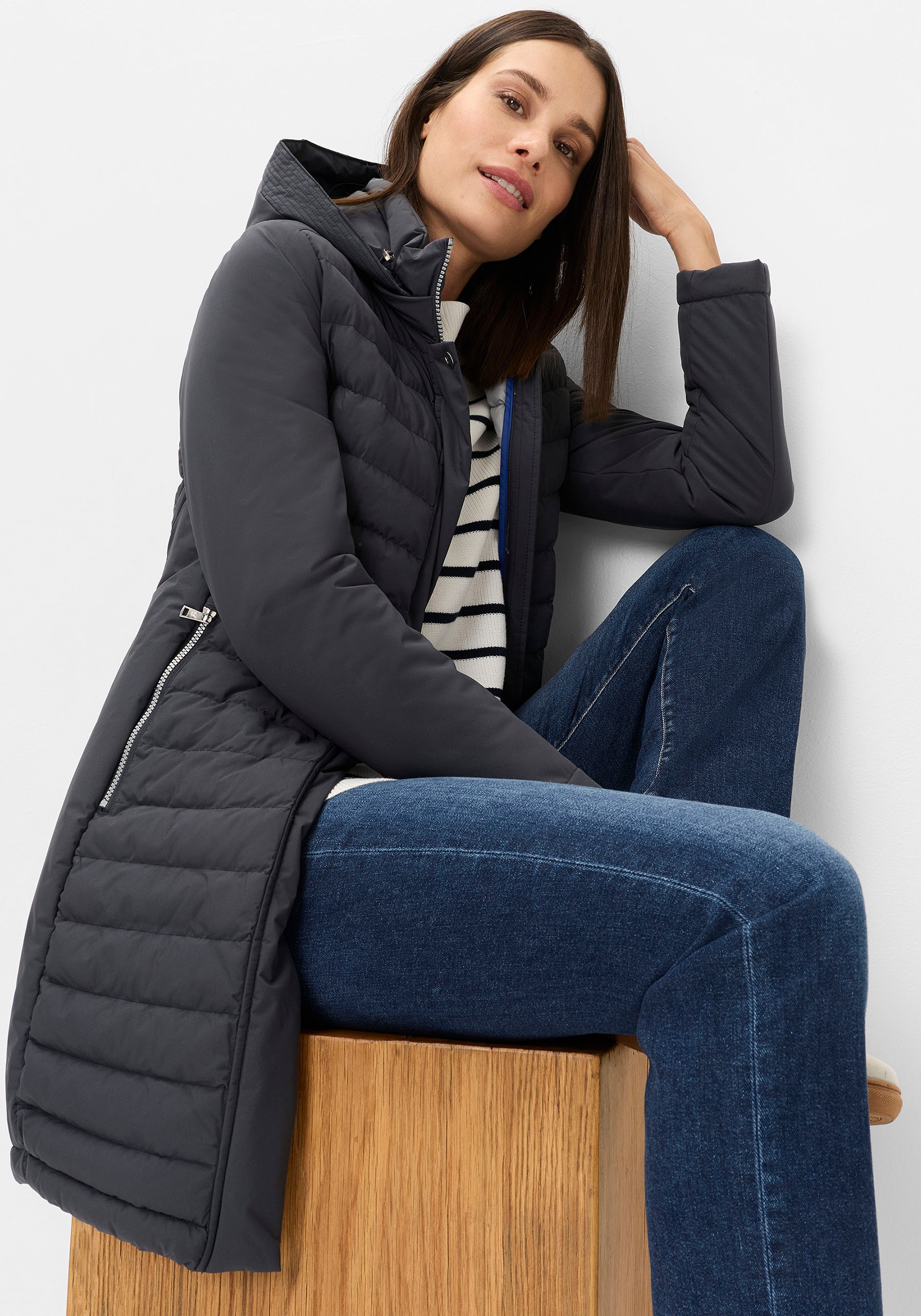 Fuchs Schmitt Manteau matelassé »Steppkurzmantel« mit Kapuze