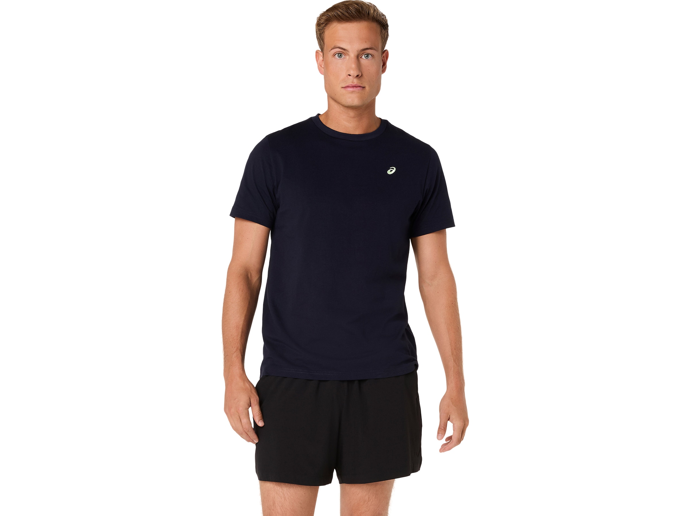 Image of Asics Laufshirt "ASICS SPIRAL EMBROIDERY TEE" Schnelltrocknend, Weiches Material, Langlebige Materialien