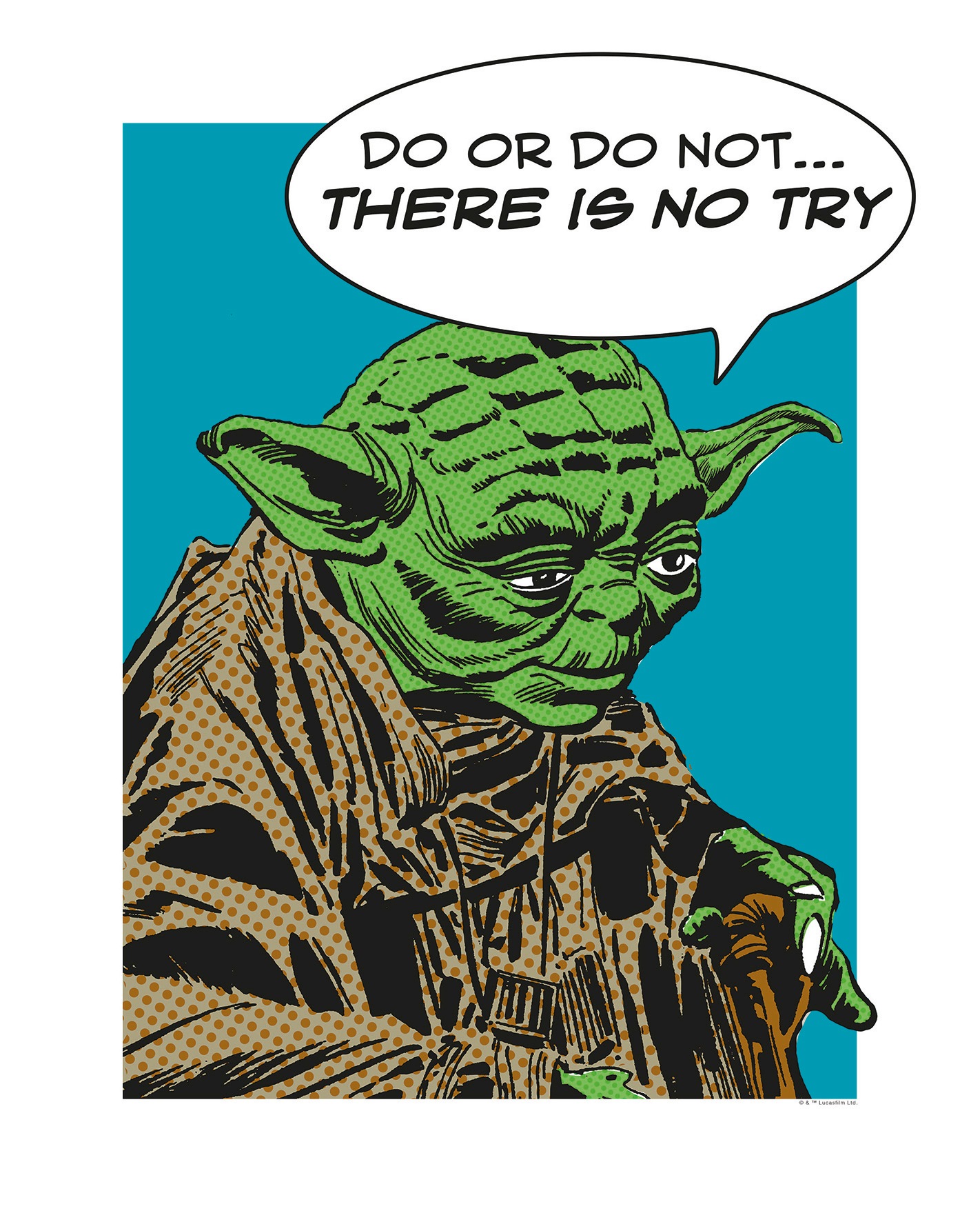Image of Komar Poster »Star Wars Classic Comic Quote Yoda«, Star Wars bei Ackermann Versand Schweiz