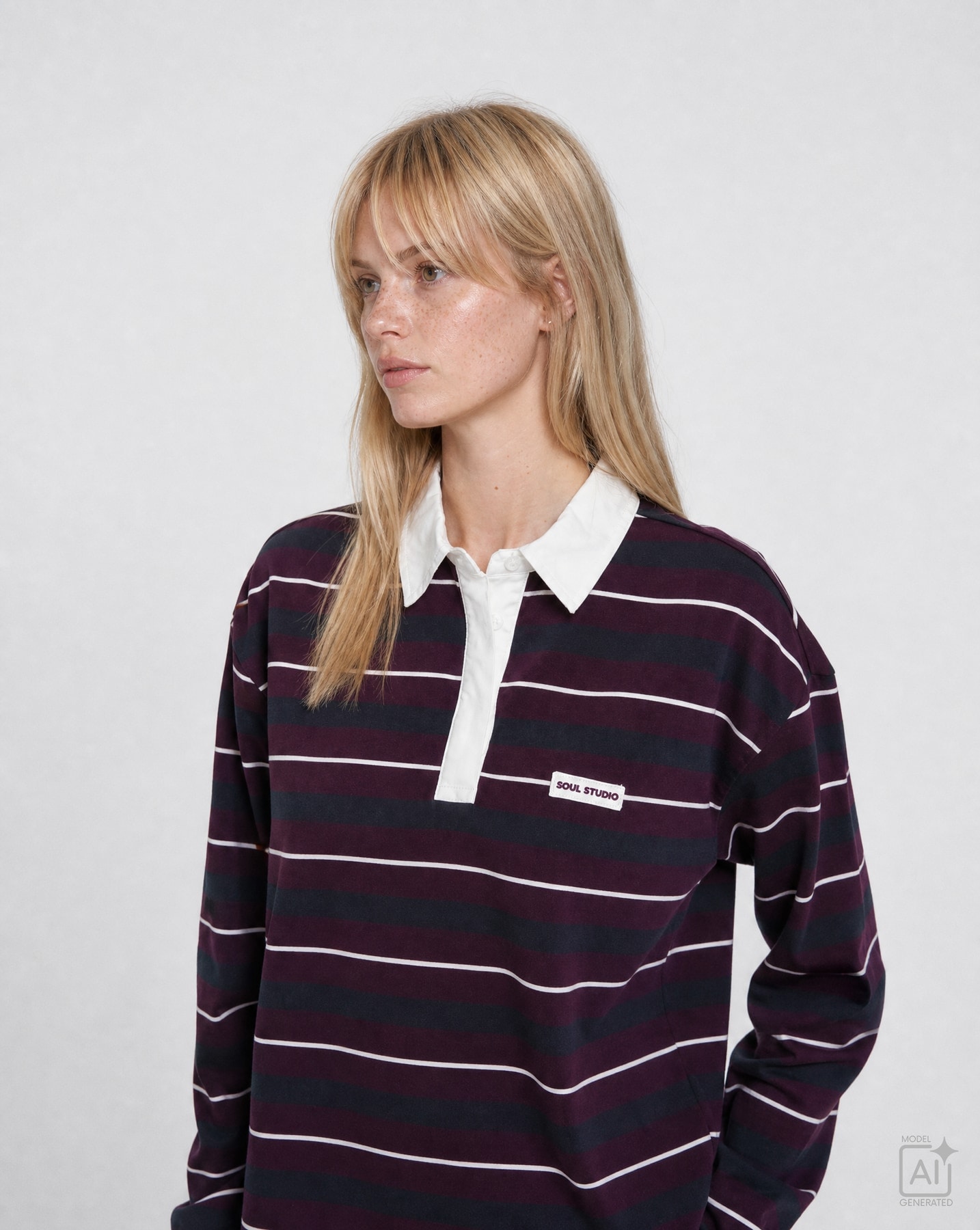Smith & Soul Polo aus Baumwolle, Boxy Fit