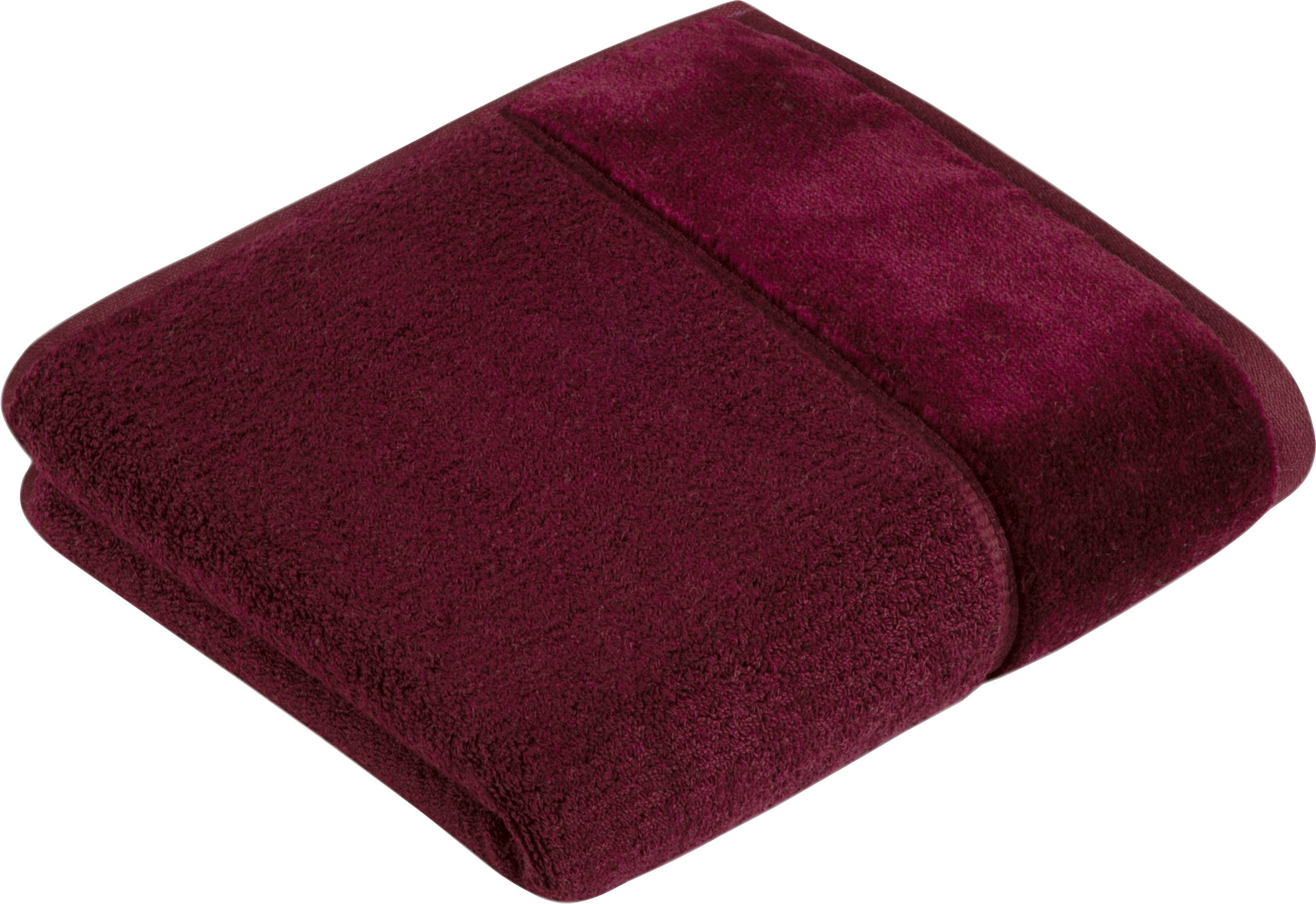 Vossen Handtuch »Pure«, (1 St.), Baumwolle & VEGAN, mit eleganter  Veloursbordüre jetzt kaufen