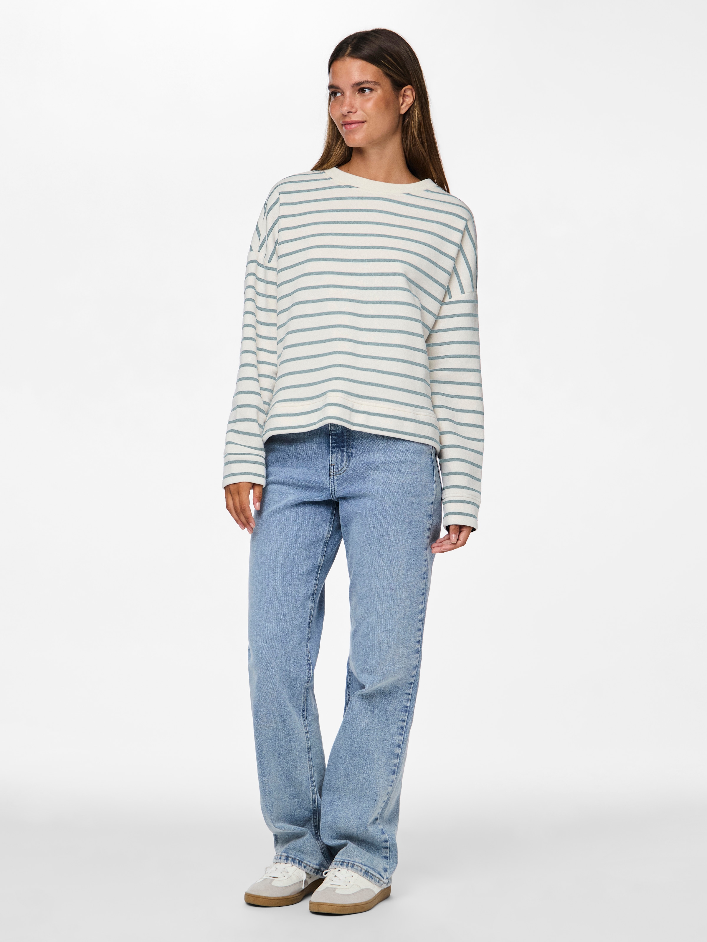 pieces Sweatshirt »PCCHILLI LS SWEAT STRIPES NOOS BC«