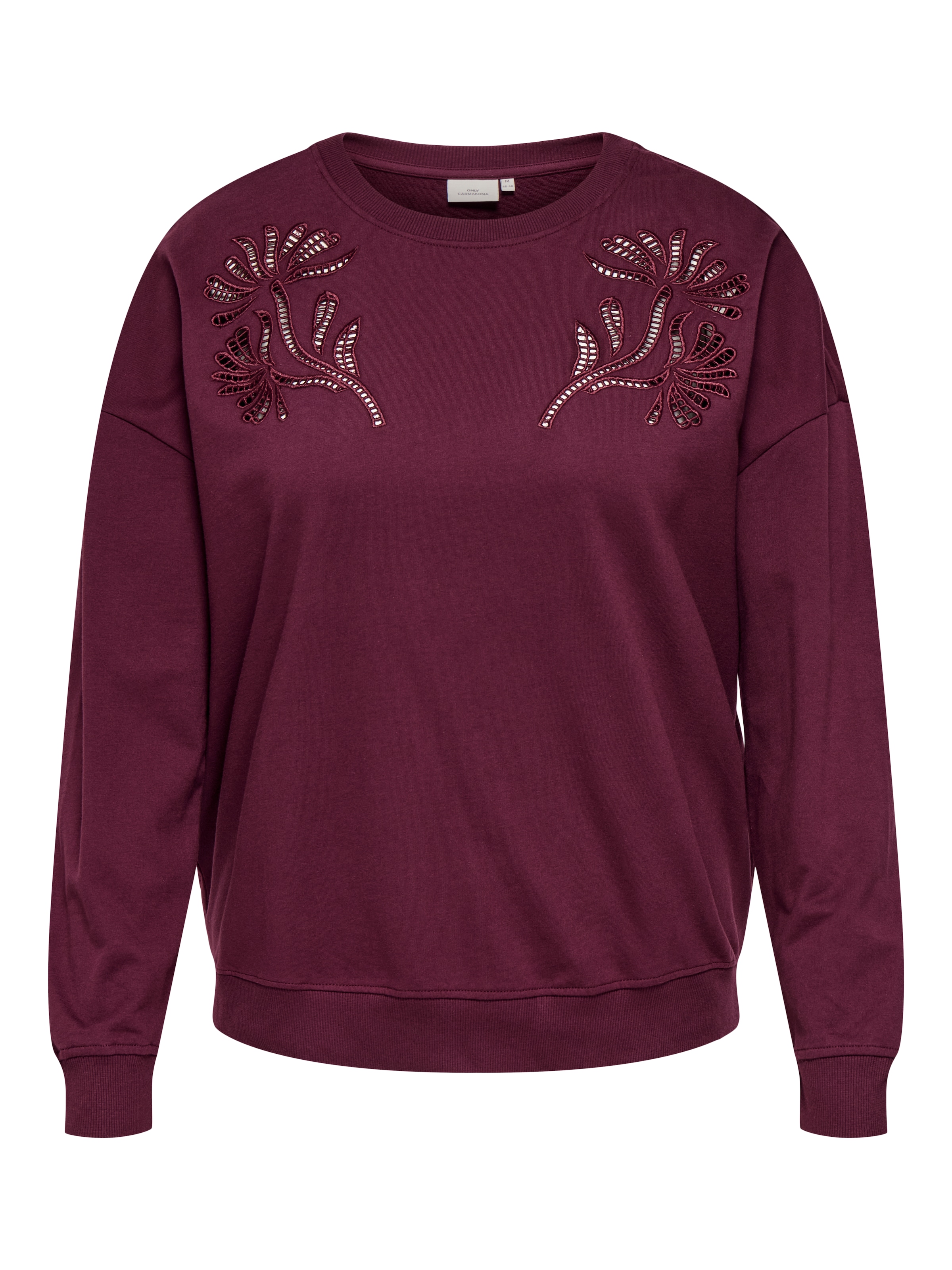 ONLY CARMAKOMA Sweatshirt »CARLEONORA L/S O-NECK BLOUSE JRS BF«, Baumwolle, regular fit
