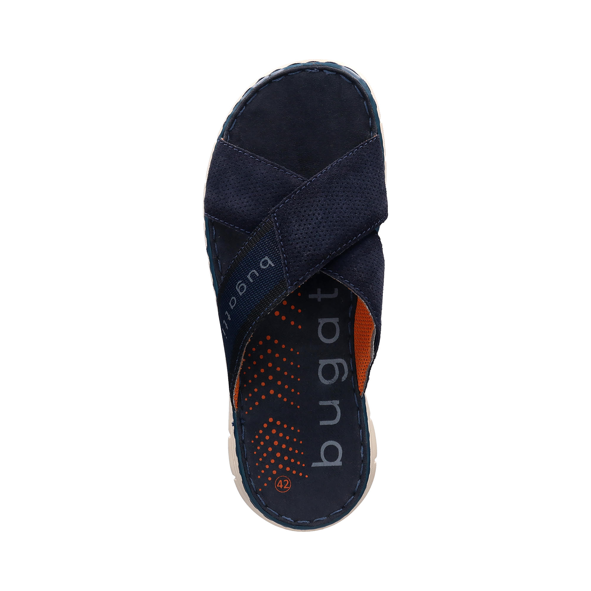 bugatti Pantolette  Sommerschuh, Hausschuh, Strandschuh mit Kreuz-Steg