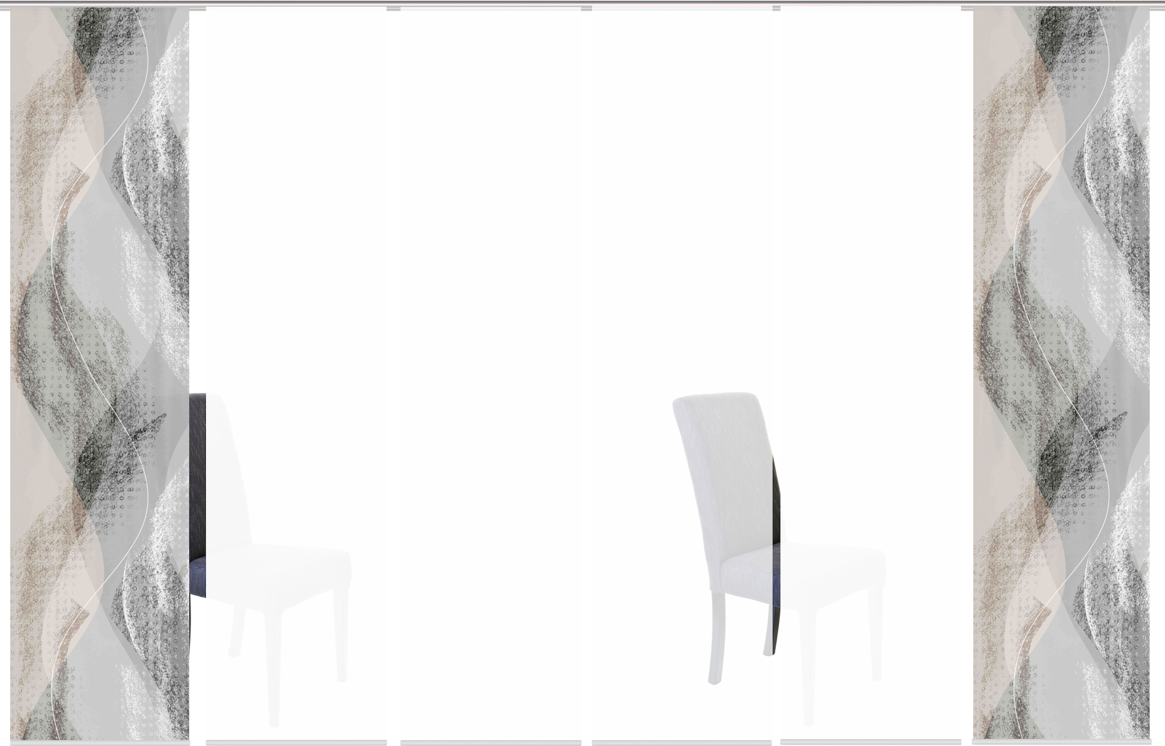 HOME WOHNIDEEN Rideau coulissant »TORRE« Support de panneau 1 cuis tlg. DIGITALDRUCK