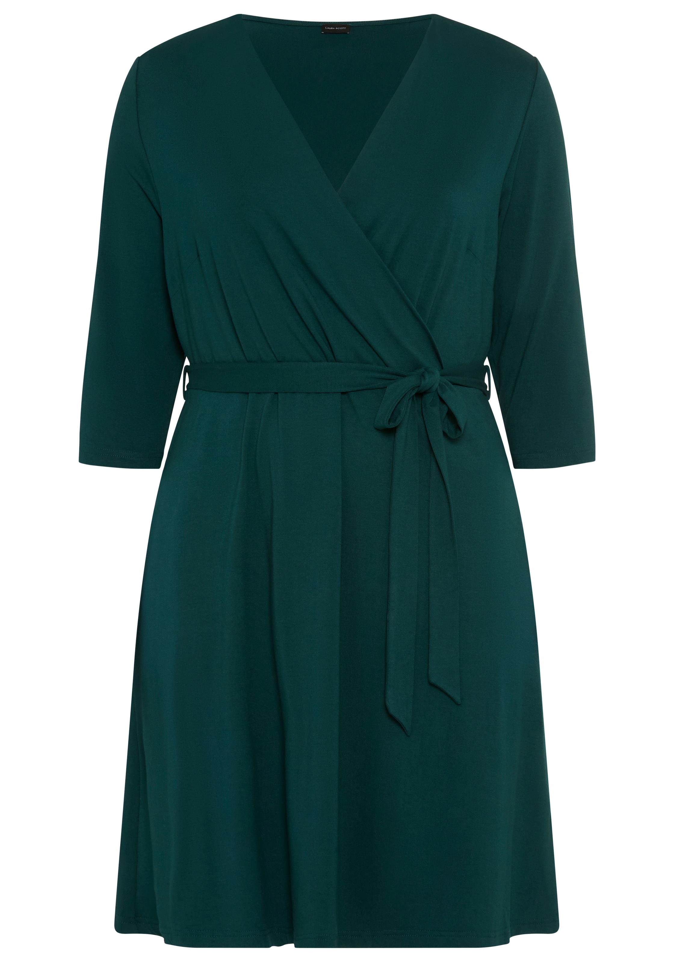 Laura Scott CURVE Robe en jersey »Grosse Grössen« en grandes tailles, aspect drapé, coupe cintrée