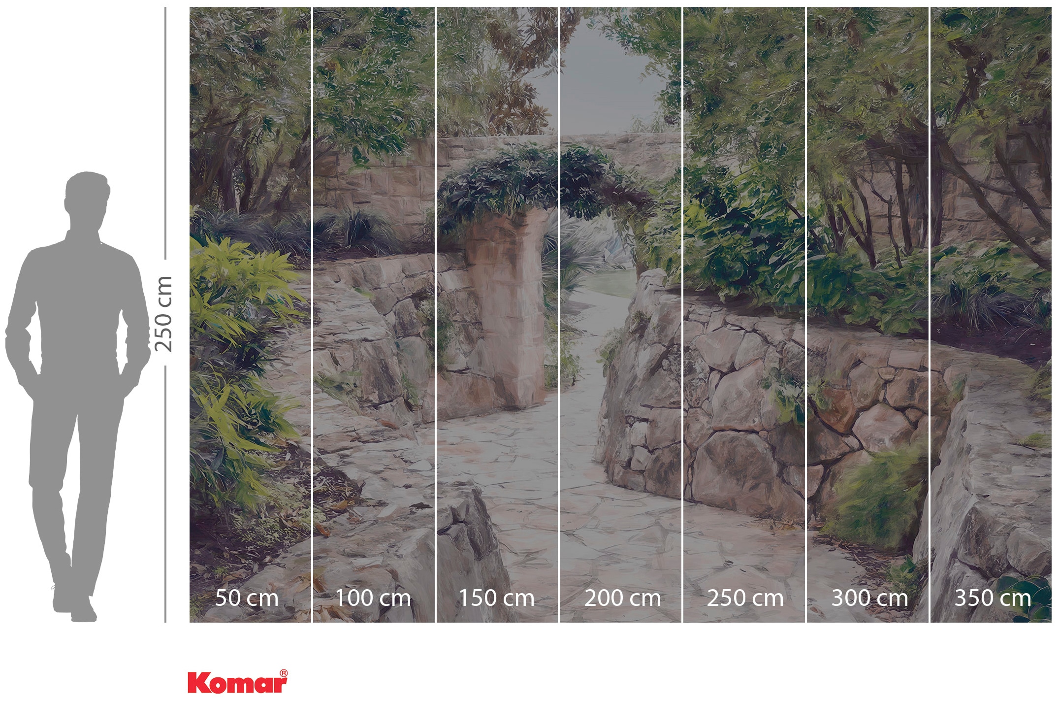 Komar Vliestapete »Digitaldruck Vlies - Passage - Grösse 350 x 250 cm«, bedruckt, Wohnzimmer, Schlafzimmer