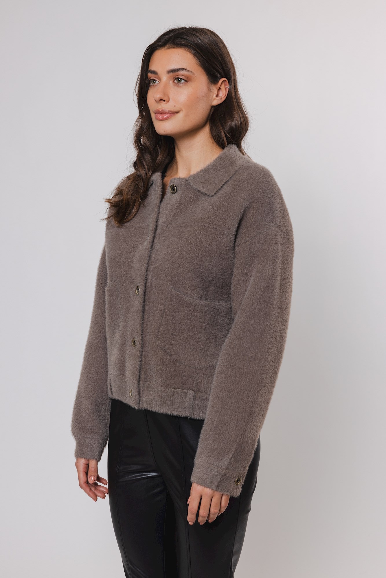 Rino & Pelle Strickjacke »BUBBLY« mit flauschiger Optik