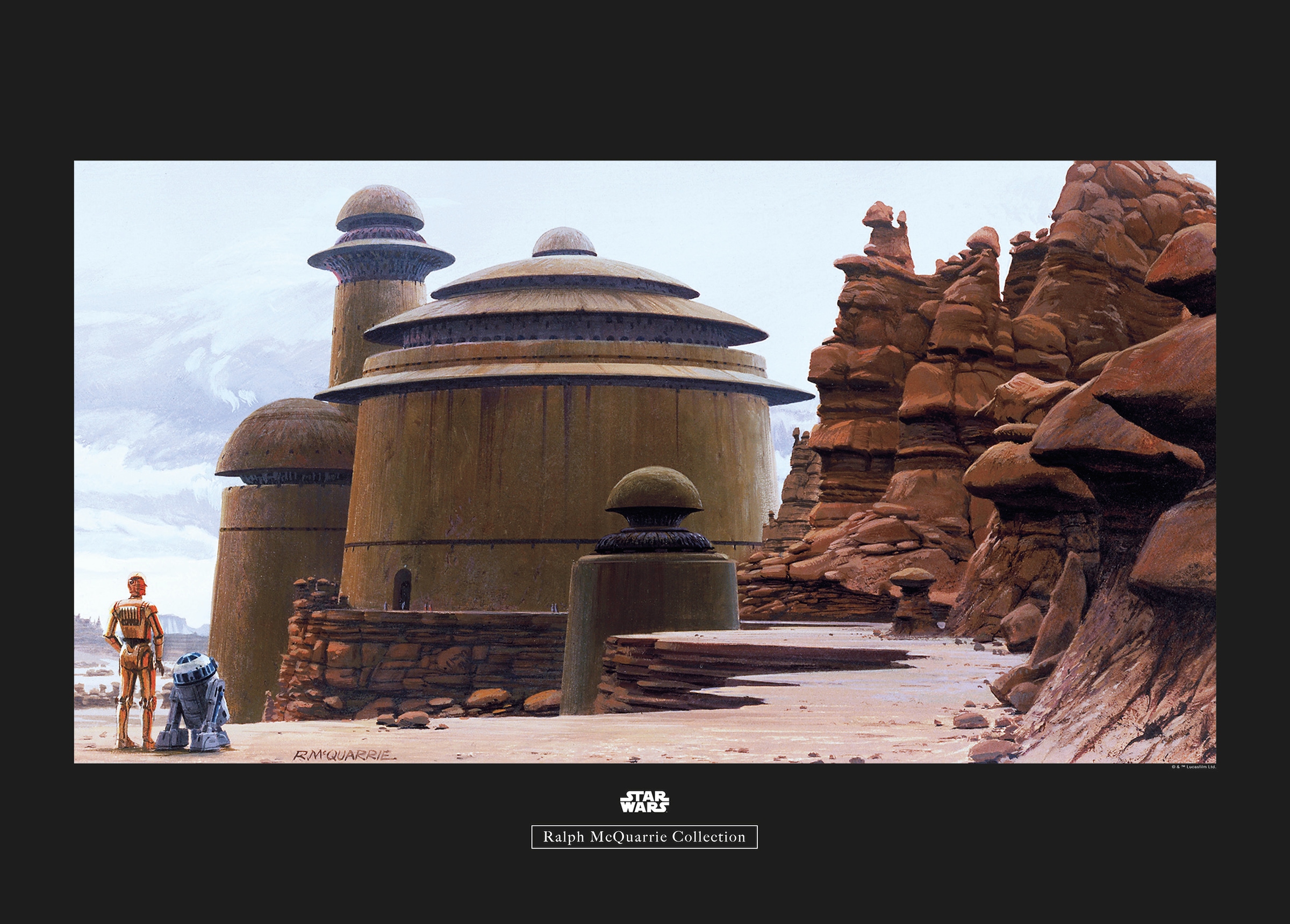 Image of Komar Bild "Star Wars Classic RMQ Jabbas Palace" Star Wars 1 Stk. tlg. Wandbild zur Dekoration im Kinderzimmer - ohne Rahmen