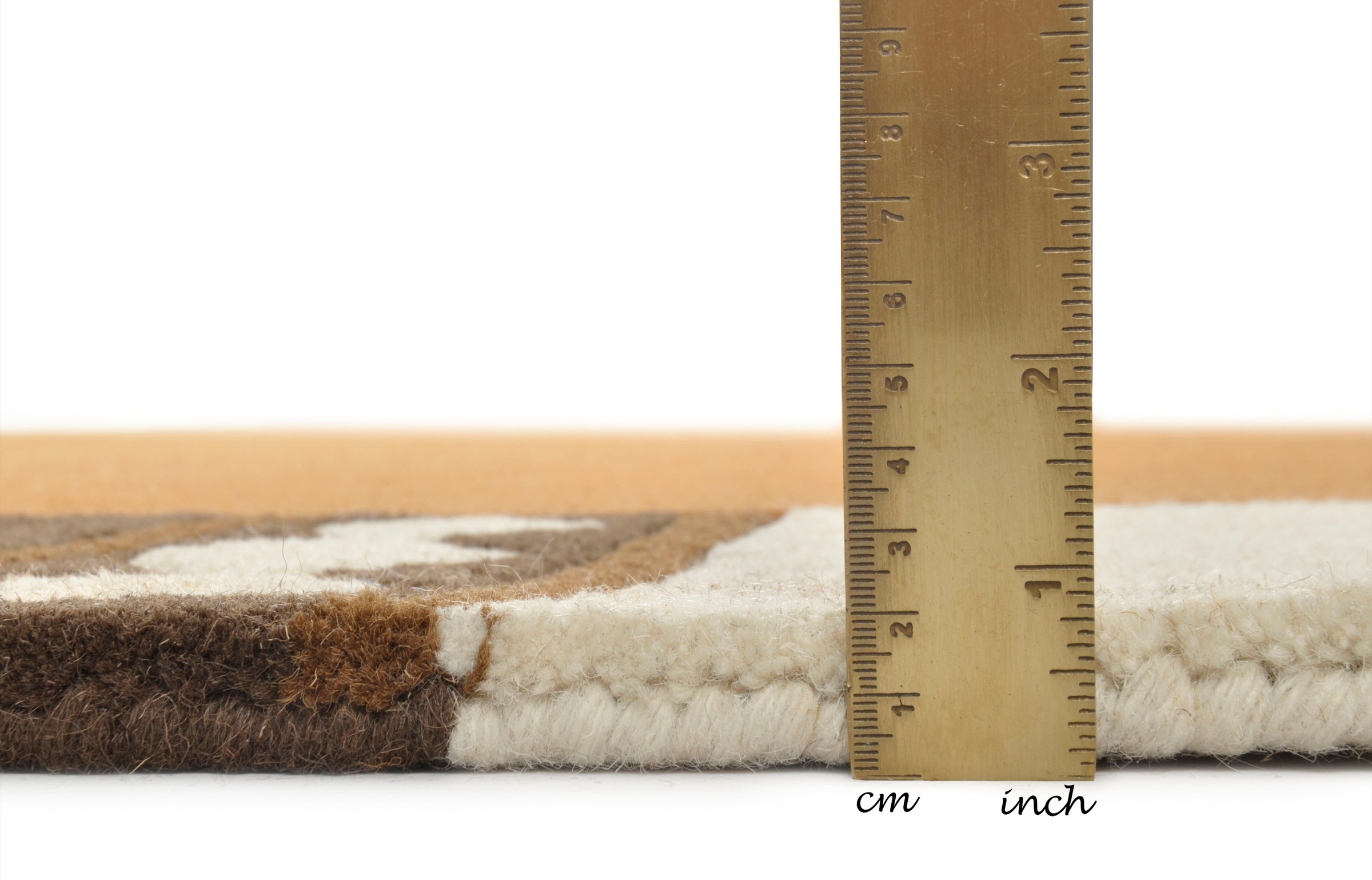 THEKO Wollteppich »Ambadi« rund 14 mm Höhe reine Schurwolle, handgetuftet, mit Bordüre, modern