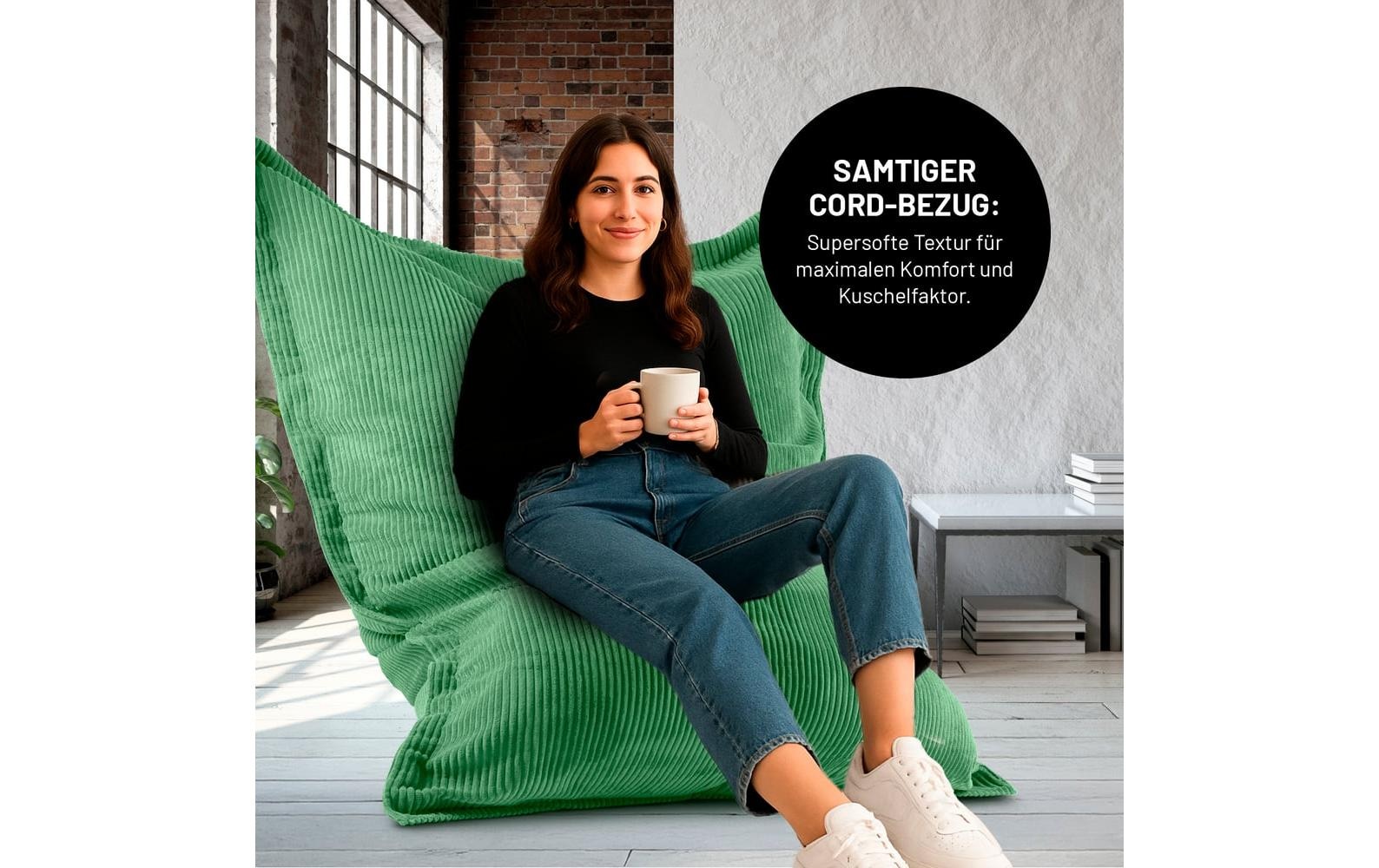 Lumaland Pouf »+ Cordhülle 380 l« 3 cuis tlg. pouf pour intérieur et extérieur