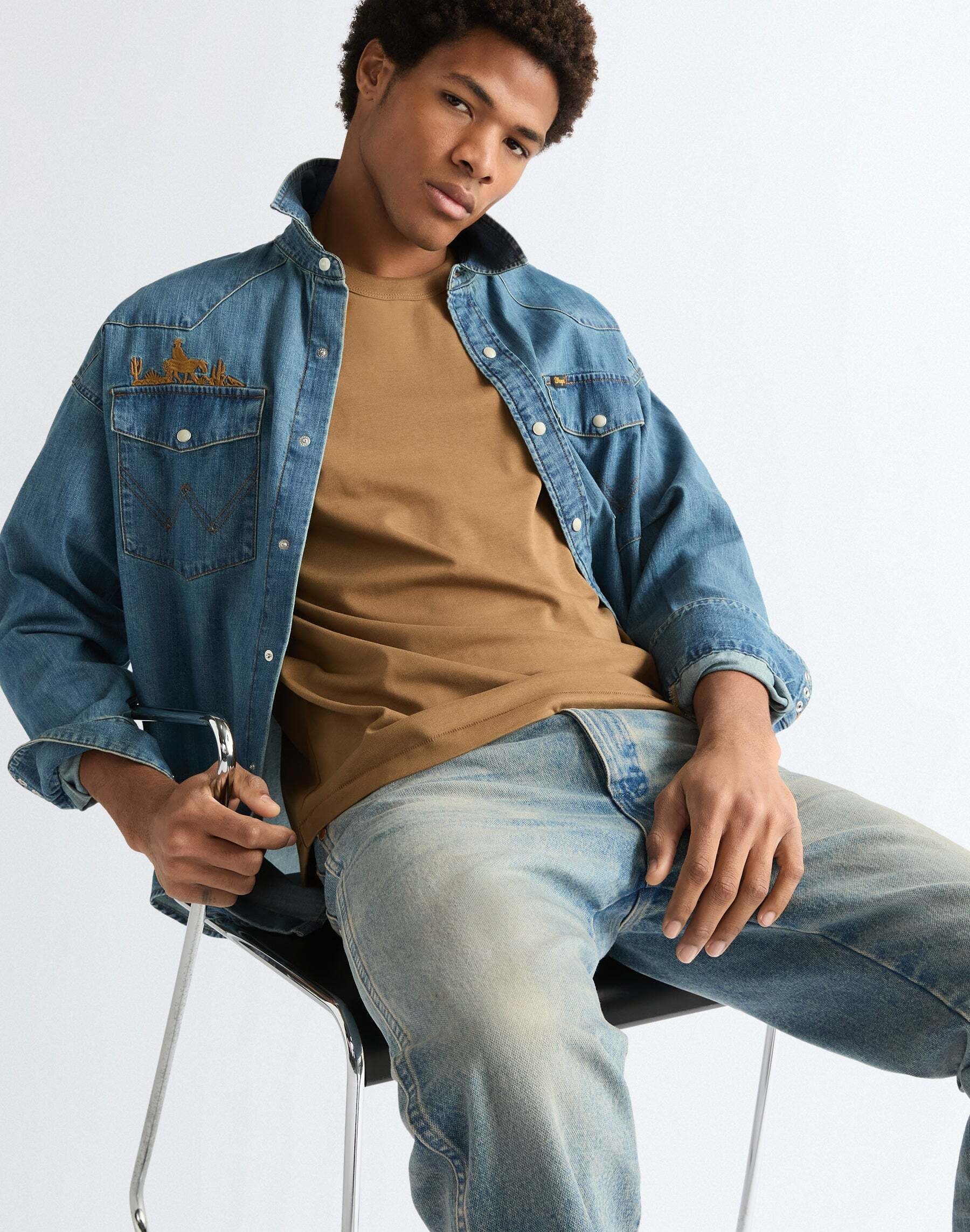 Wrangler Jeanshemd »WRANGLER Jeanshemd Western«