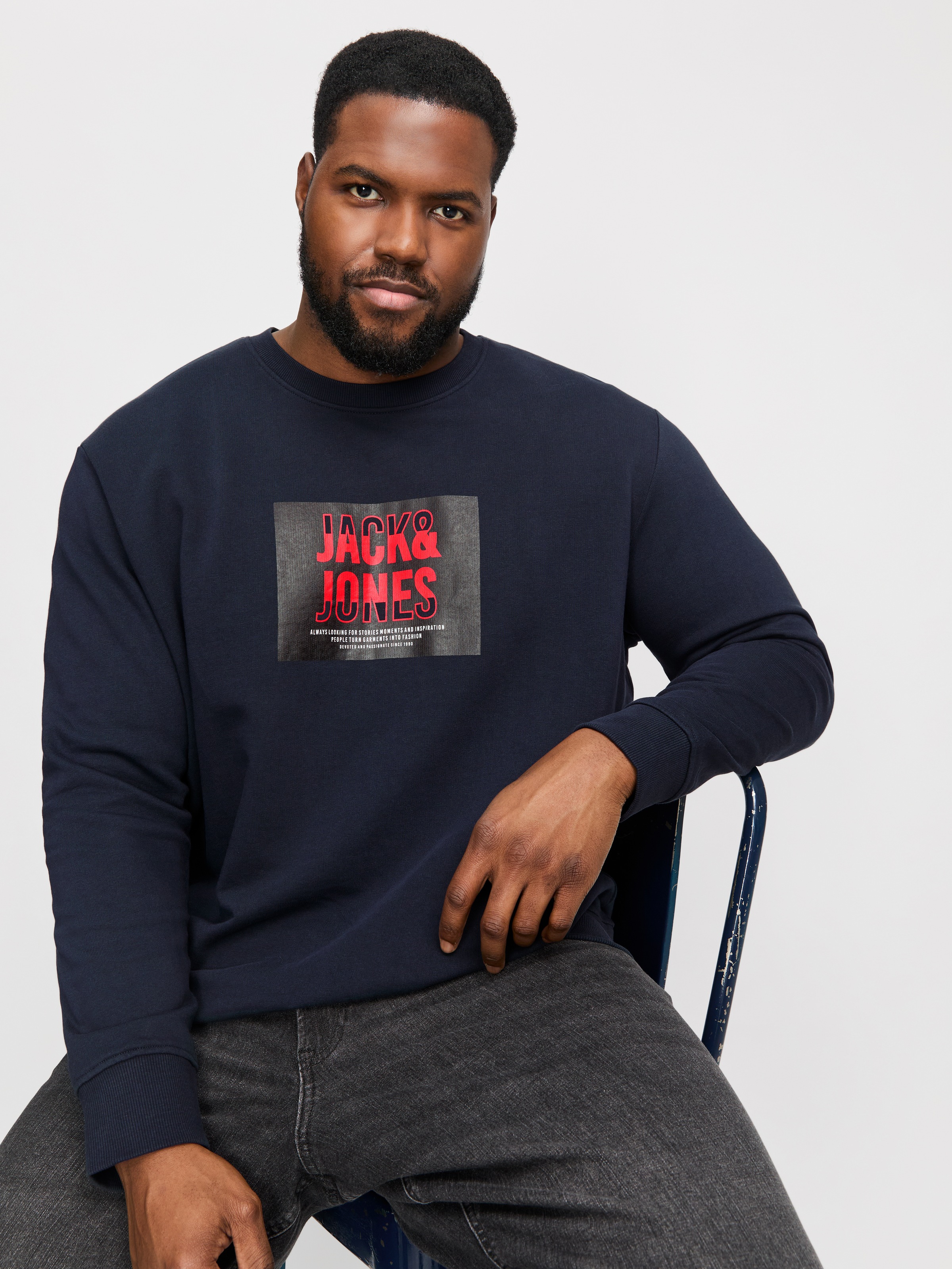 Jack & Jones PlusSize Sweatshirt »JJHUDSON SWEAT CREW NECK PLS«