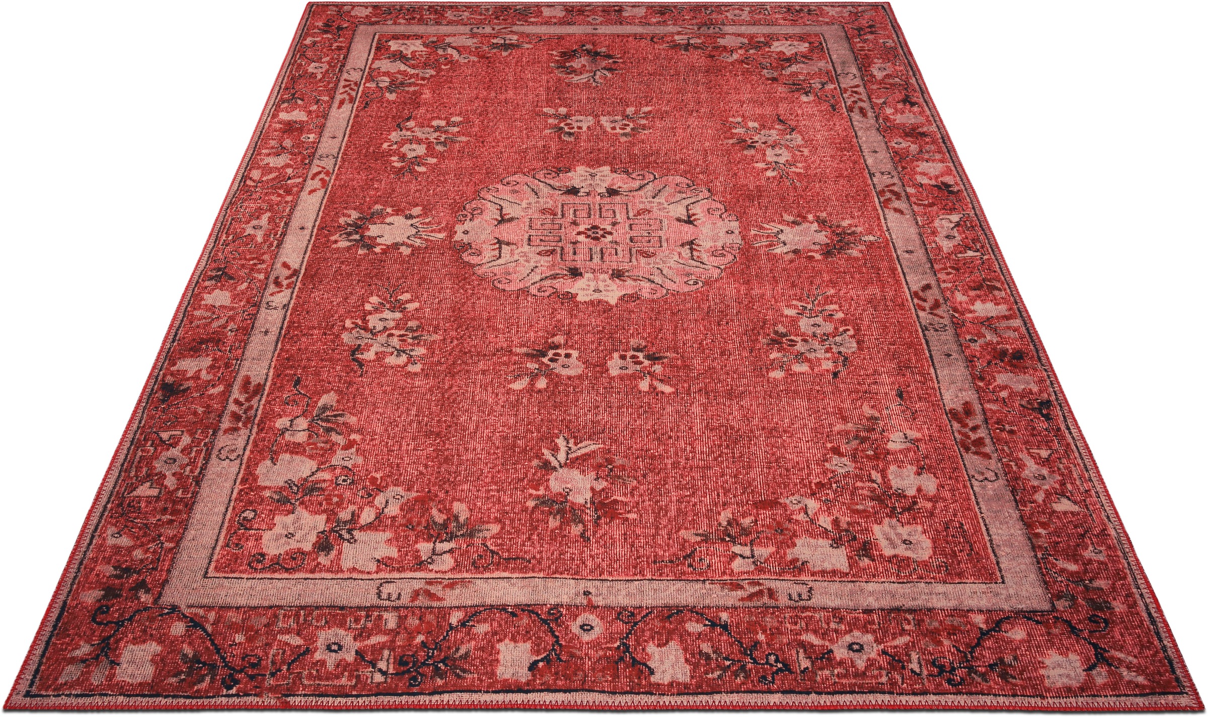 Image of Home affaire Teppich »Sahar«, rechteckig, 6 mm Höhe, Orient Optik, Vintage Design, Rutschhemmende Rückenbeschichtung, Wohnzimmer, Schlafzimmer, Arbeitszimmer, Robust, Pflegeleicht bei Ackermann Versand Schweiz