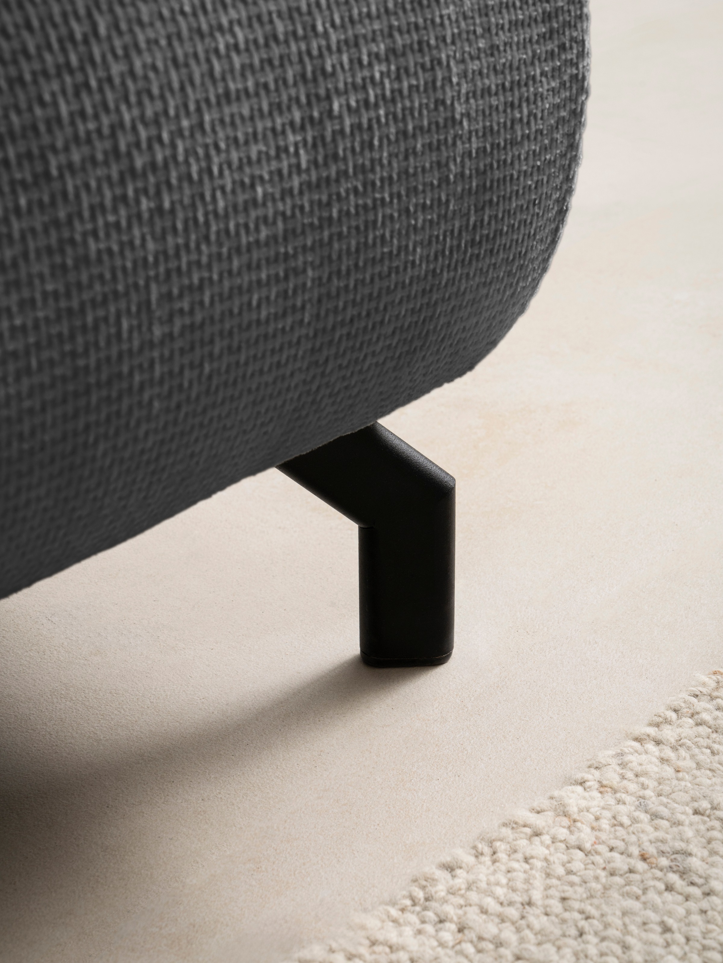GOODproduct Ecksofa »KELLIE, L-Form, 315 cm, verstellbare Armlehne, Metallfüsse,« wahlweise Recamiere links o. rechts, Chenille-Stoff, hoher Sitzkomfort
