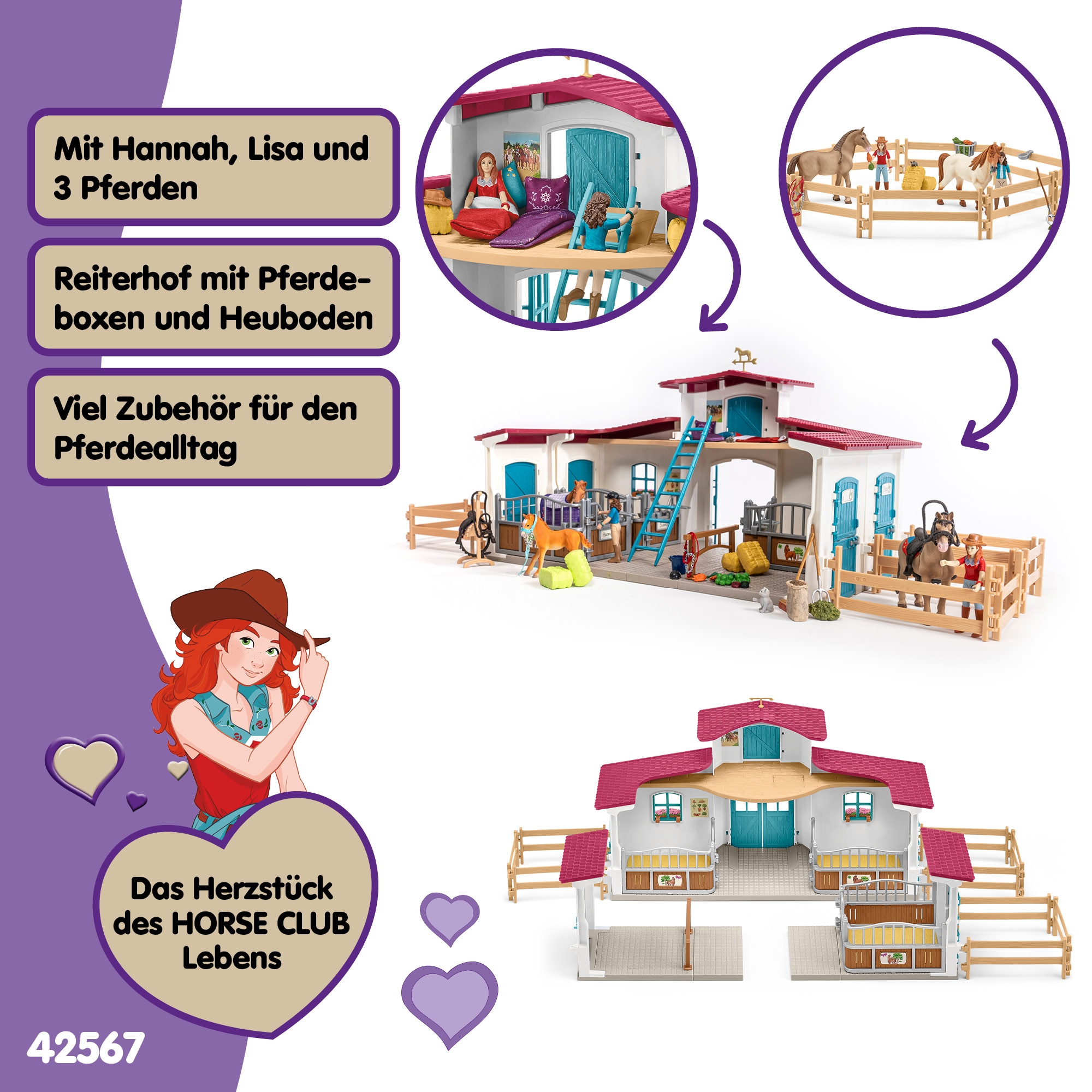 Schleich® Spielwelt »HORSE CLUB, Reiterhof (42567)«