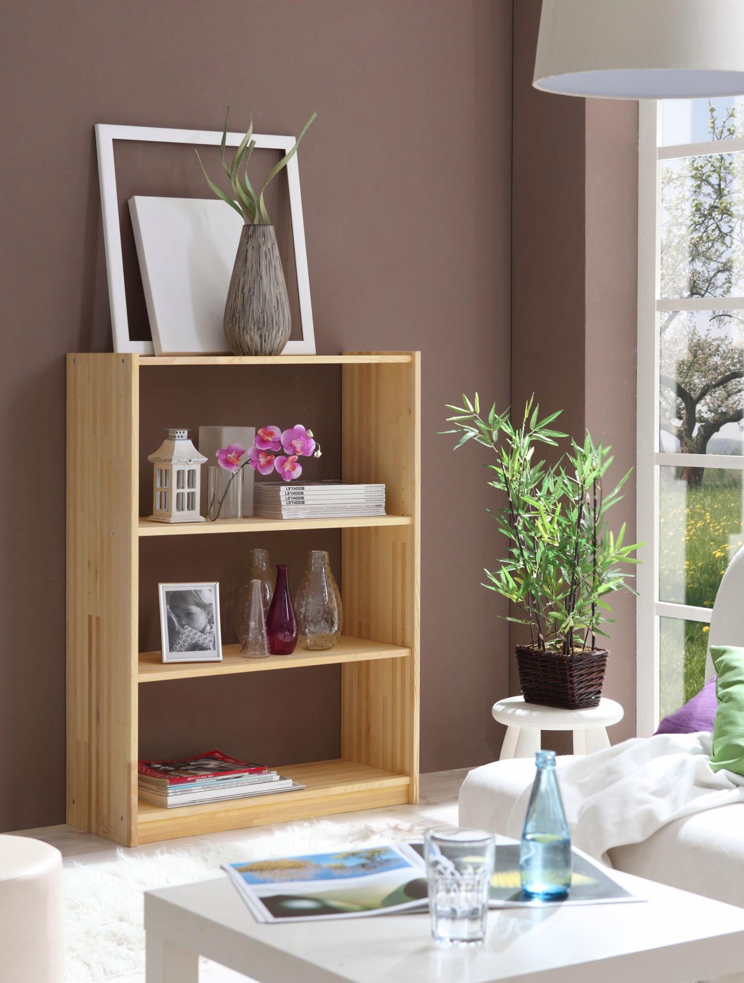 Ticaa Kinderregal Standregal in 4 Höhen von 111 - 214 cm, Kiefer