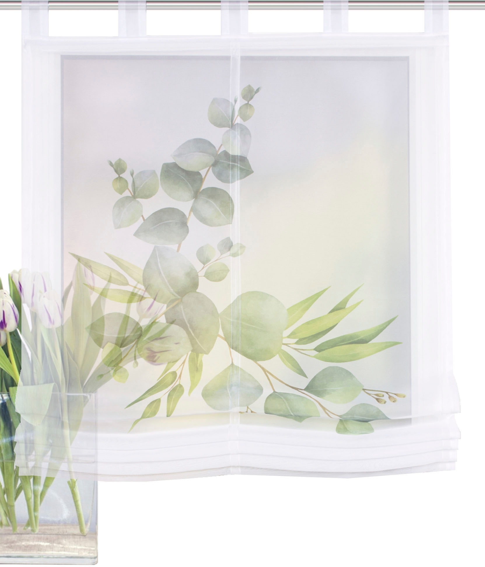 Image of HOME WOHNIDEEN Raffrollo »SALBARI«, mit Schlaufen, freihängend, Digitaldruck bei Ackermann Versand Schweiz