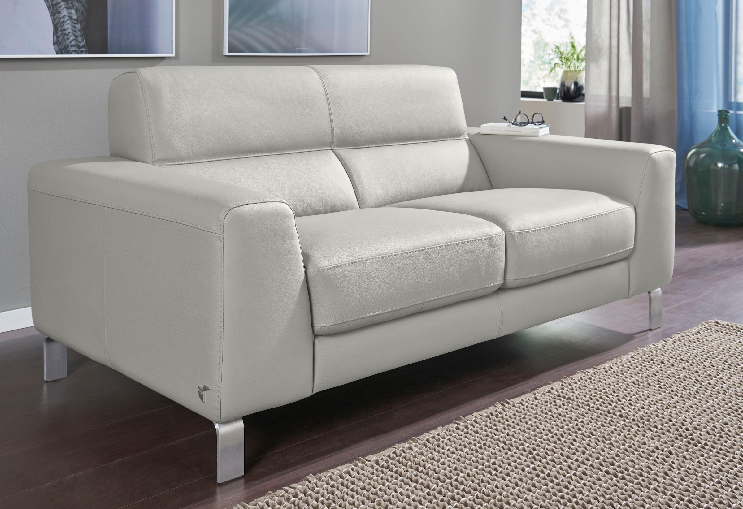 Image of CALIA ITALIA 2-Sitzer "Simon, erstklassiger Sitzkomfort und tolles Design" in zwei Lederqualitäten