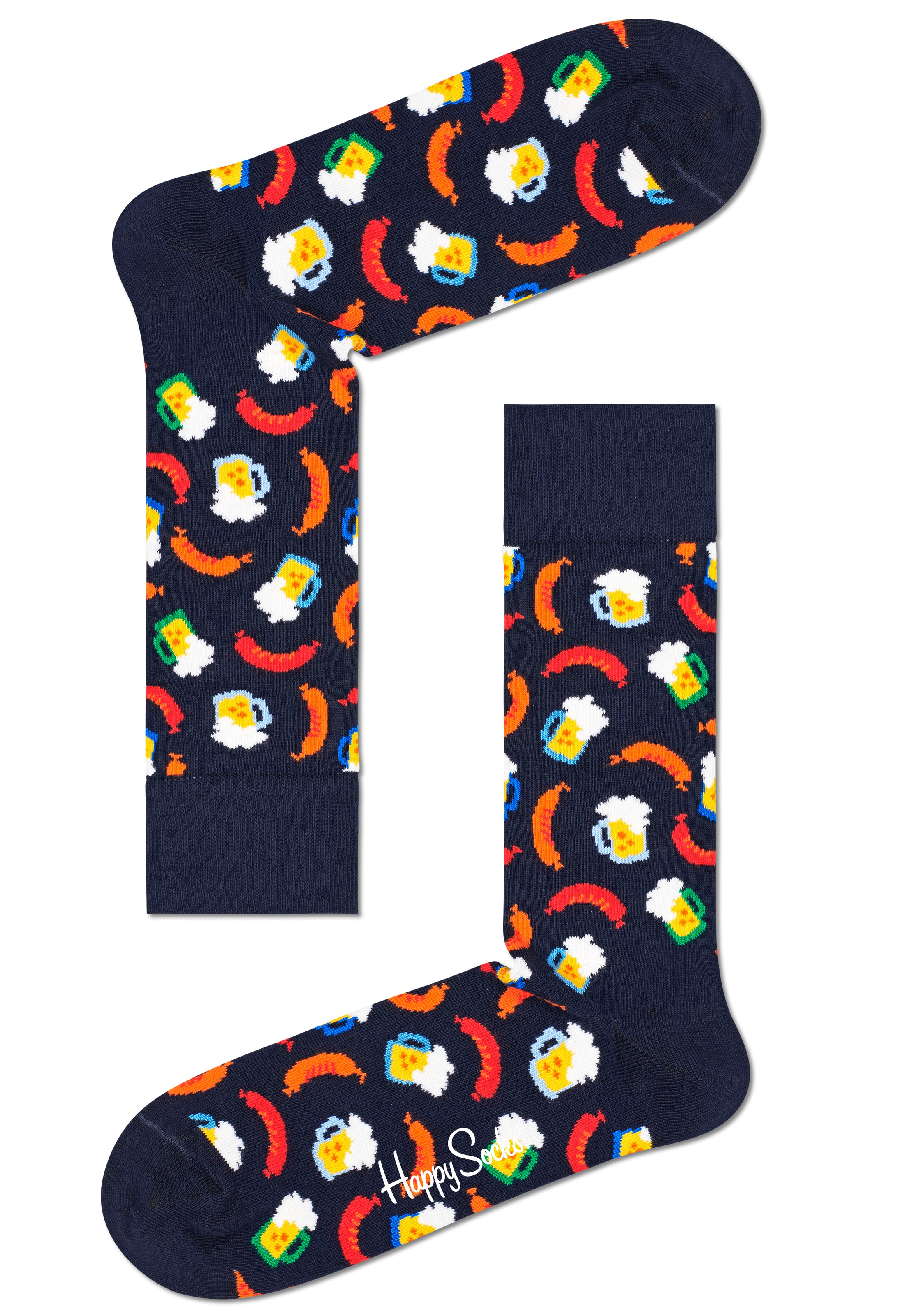 Image of Happy Socks Socken »Beer and Sausage«, mit bunten Würstchen und Biermotiven bei Ackermann Versand Schweiz