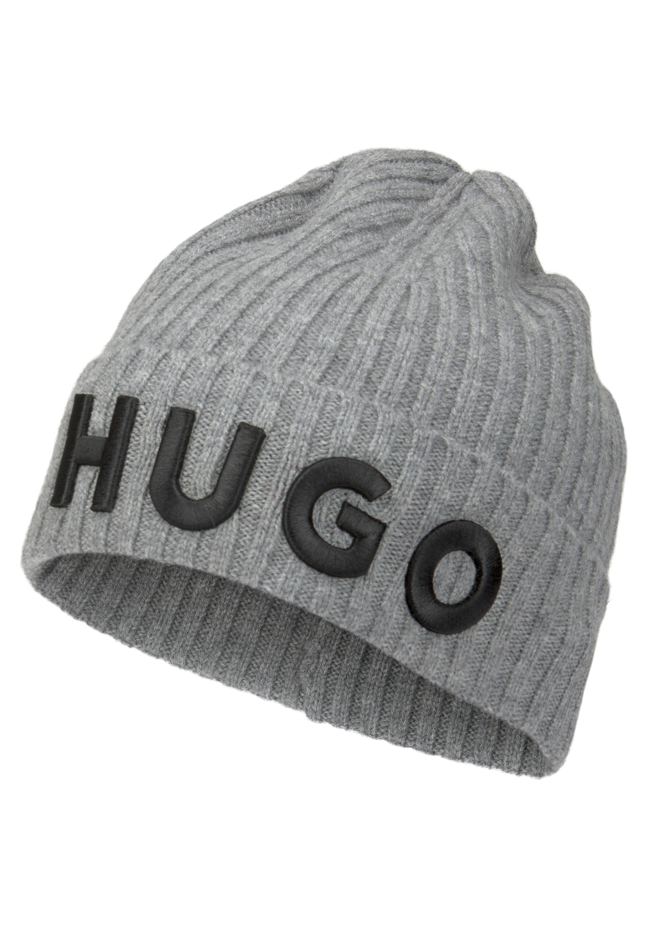 Beanie HUGO grossem mit %SALE! »Unisex-X565-6«, im Logo HUGO