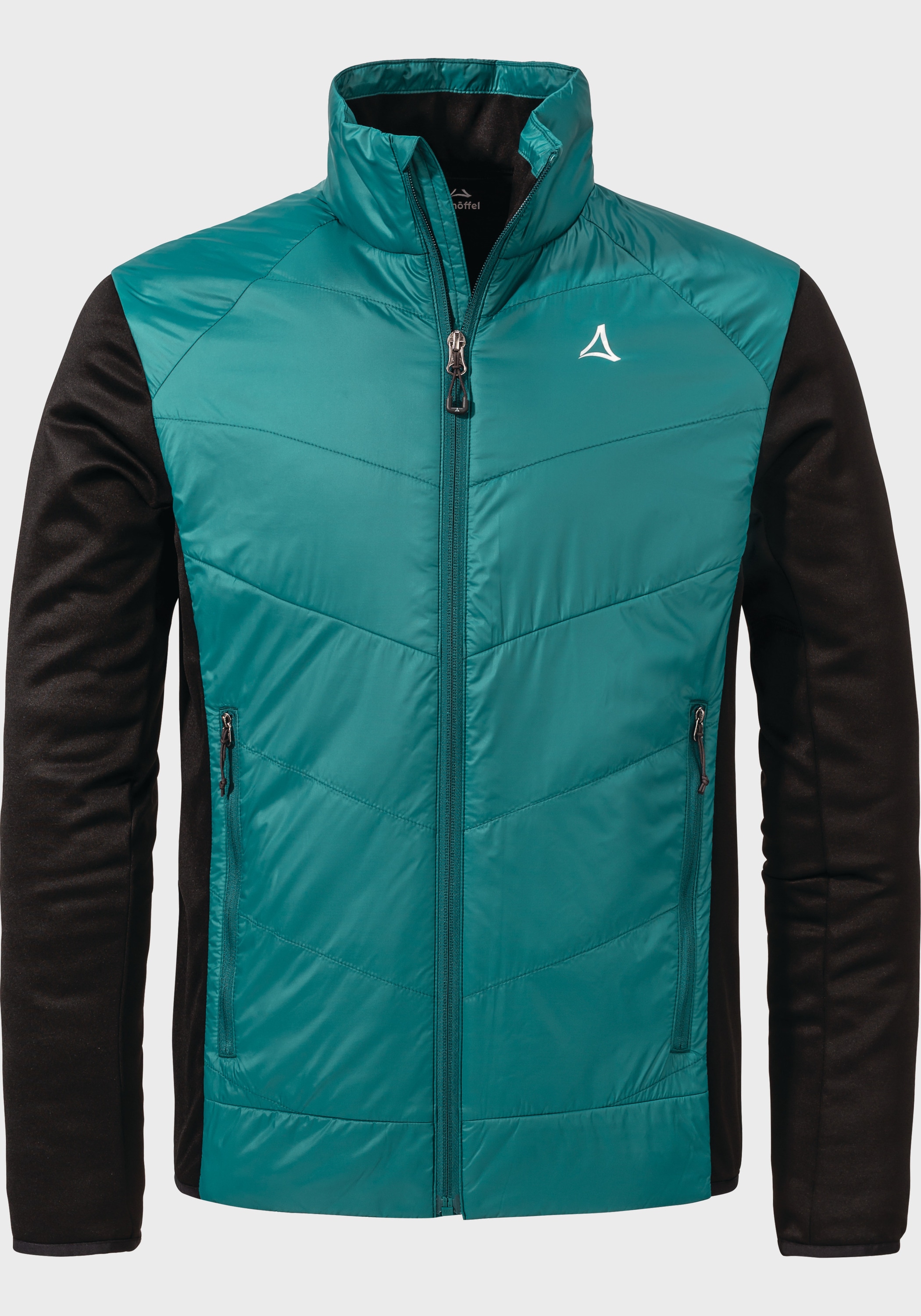 Schöffel 6895, Grün Fleecejacke "Hiking Hybrid Jk Style Cascata Mns" Ohne Kapuze