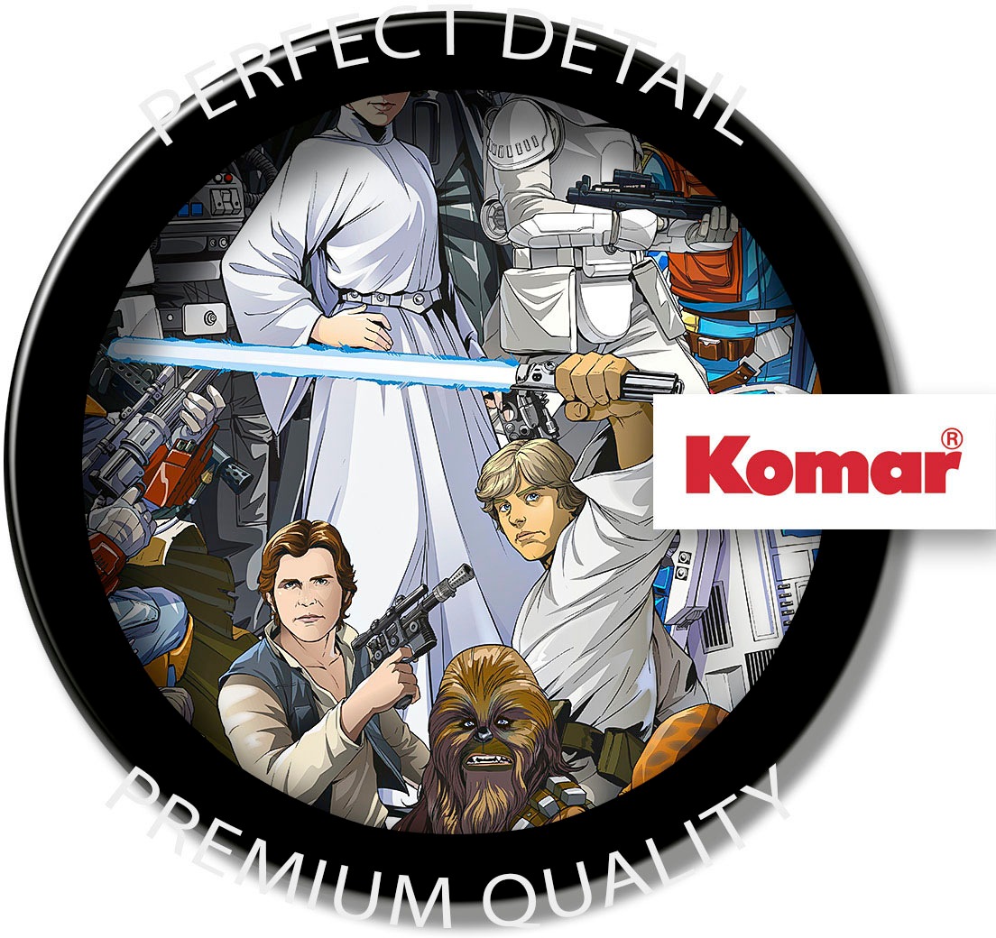Komar Fototapete »STAR WARS Classic Cartoon Collage - Grösse 184 x 254 cm«, bedruckt, Kinderzimmer