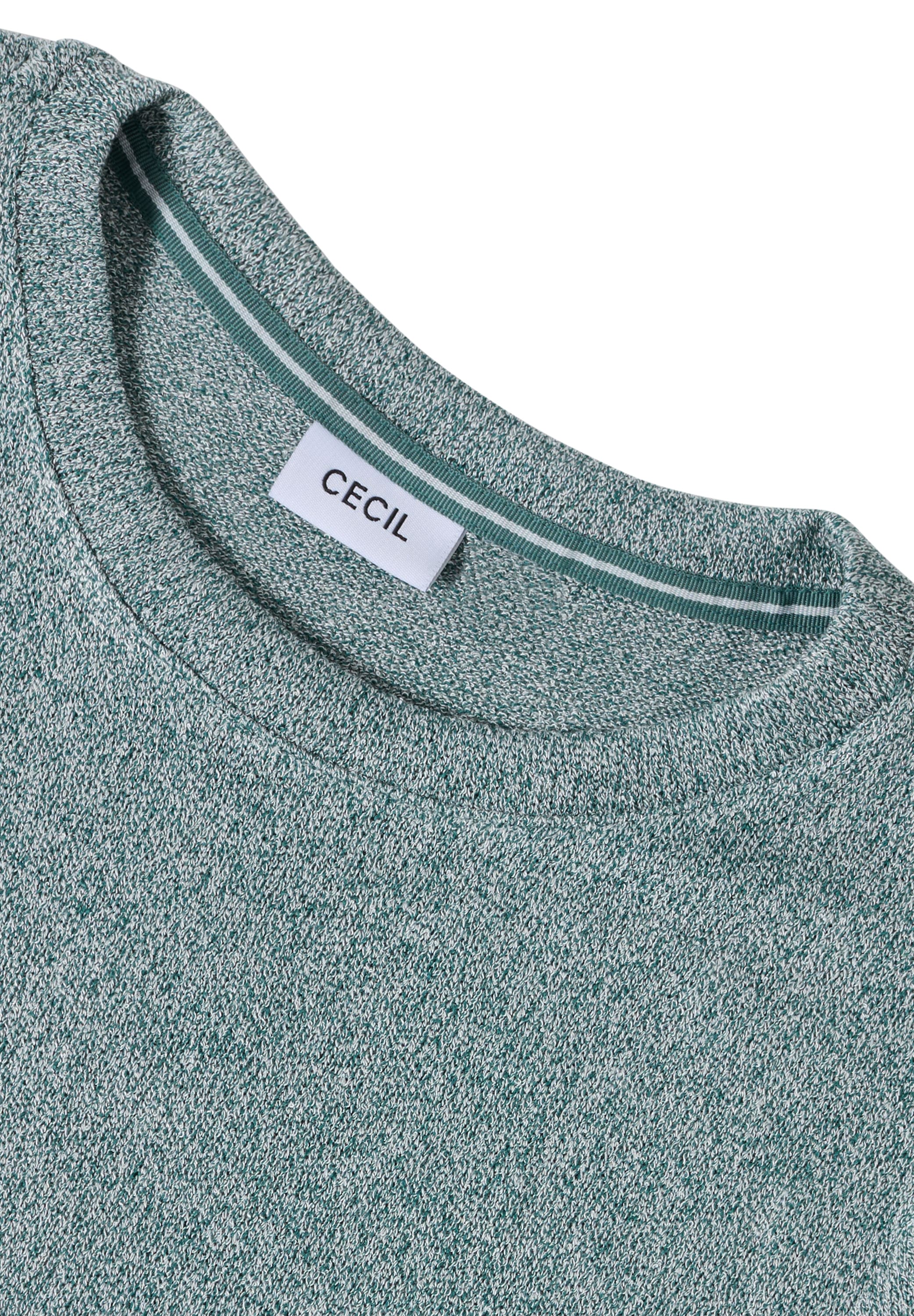 Cecil T-Shirt, in feiner Strick Optik