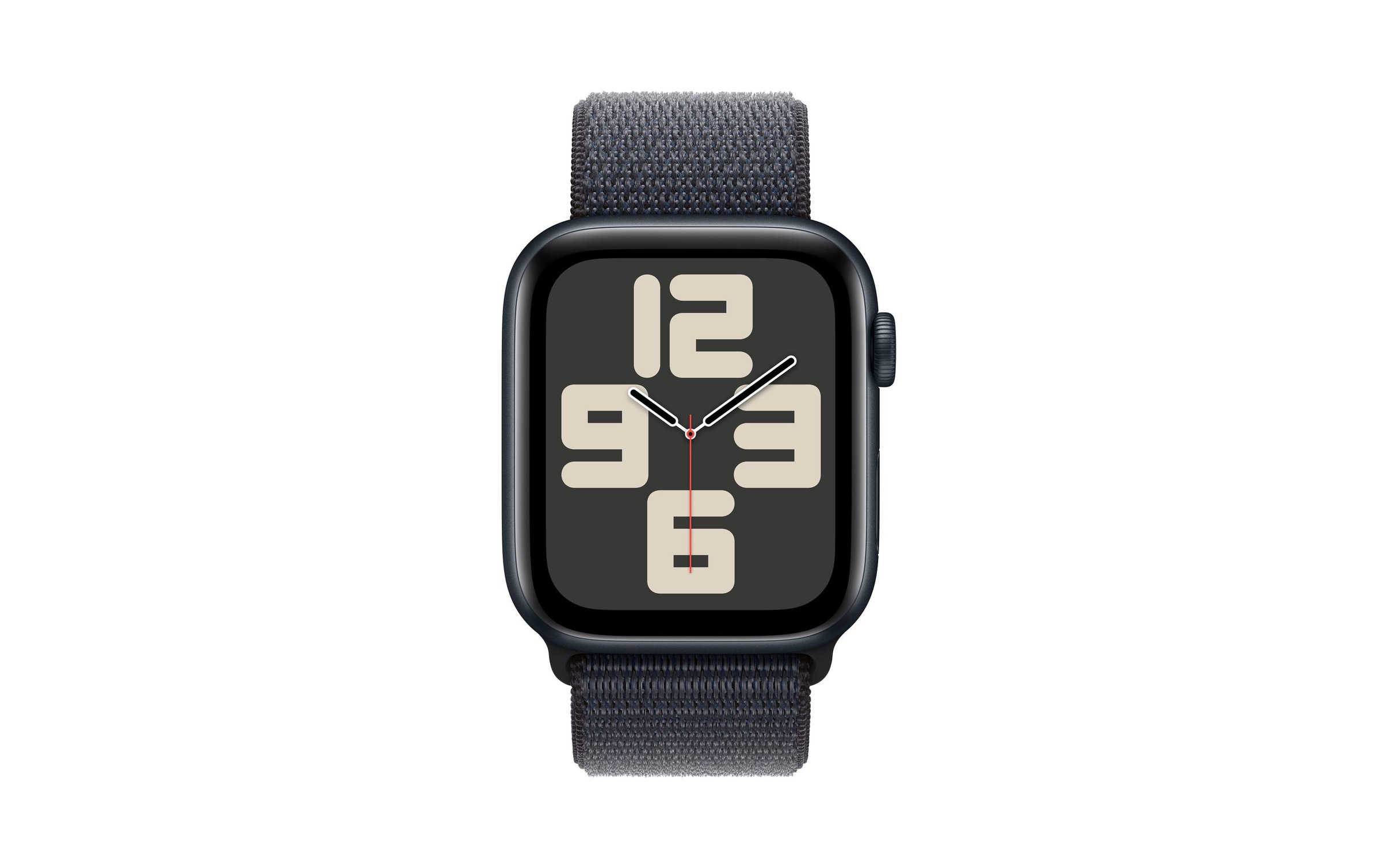 Apple Watch SE (2024), 44 mm, GPS + Cellular, Sport Loop, Mitternacht