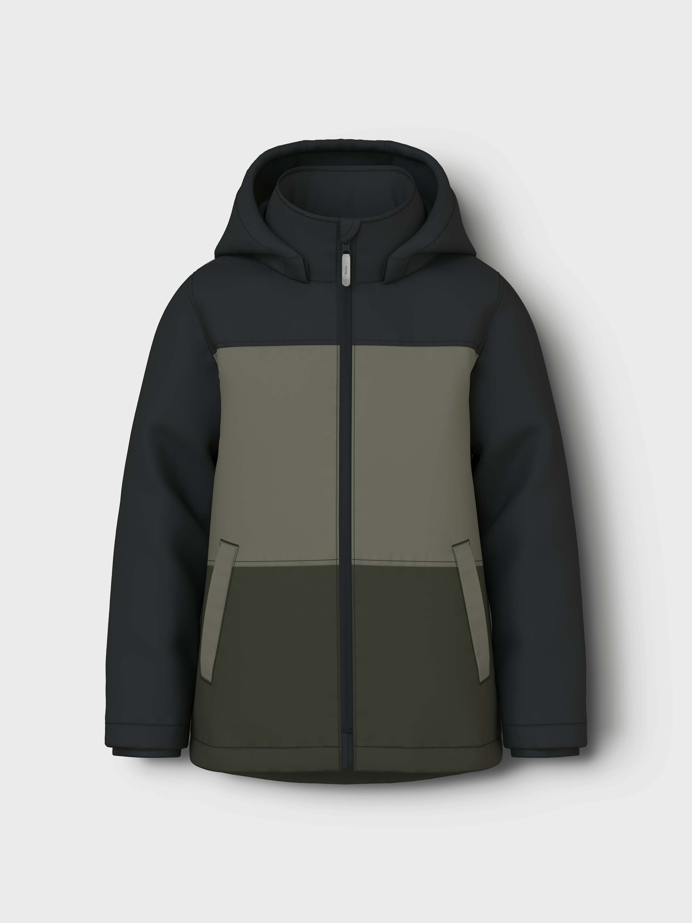 Name It Outdoorjacke »NKMMAX PA JACKET BLOCK NOOS«, mit Kapuze, mit dekorativen und reflektierenden Details