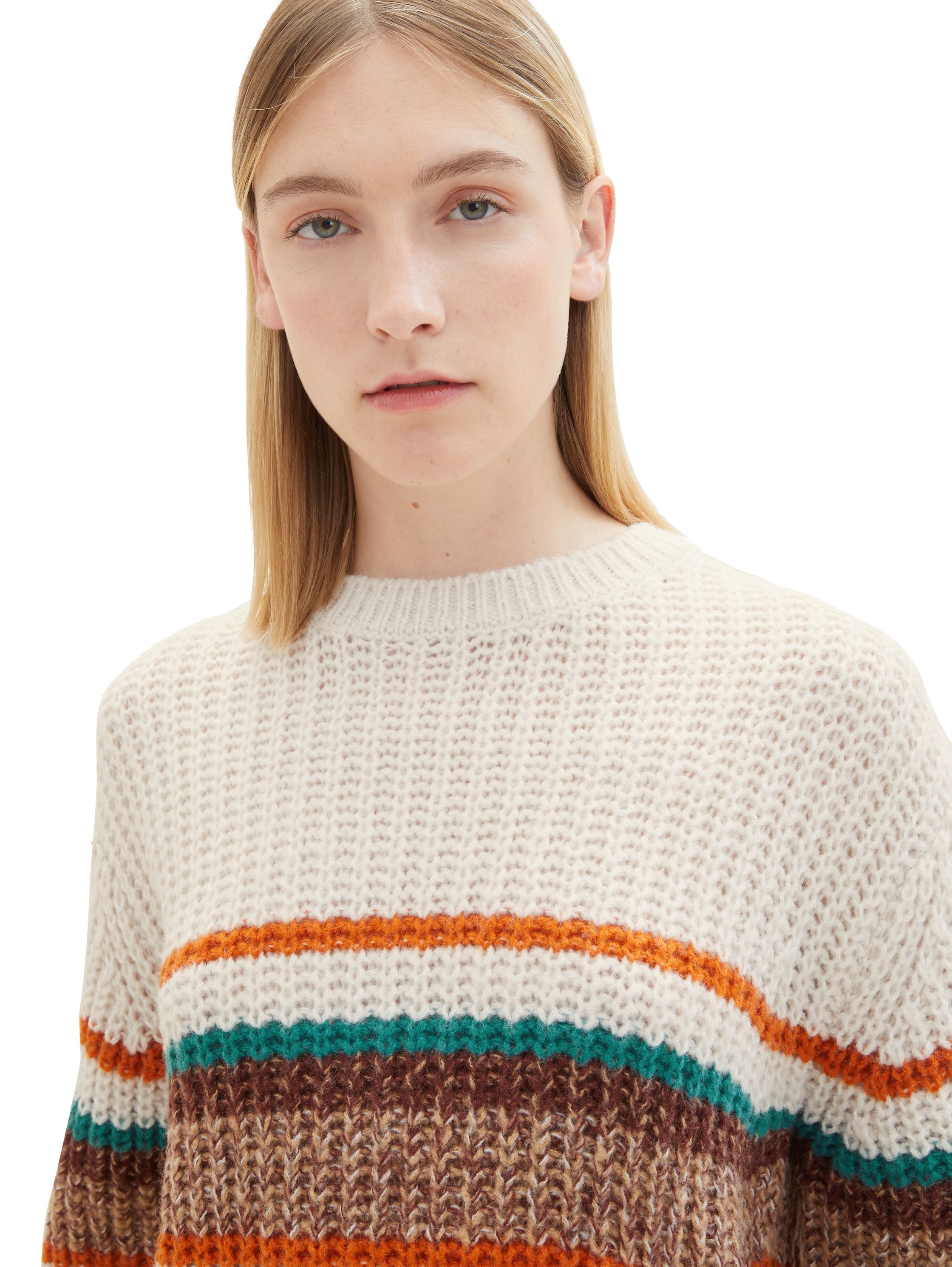 TOM TAILOR Streifenpullover, mit Streifenmuster