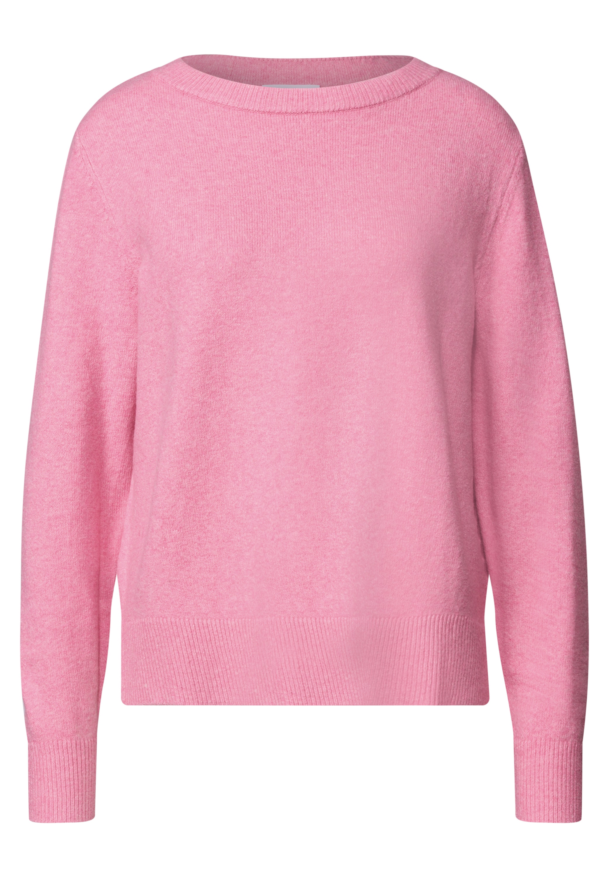 STREET ONE Strickpullover mit Boat Neck / U-Boot-Ausschnitt