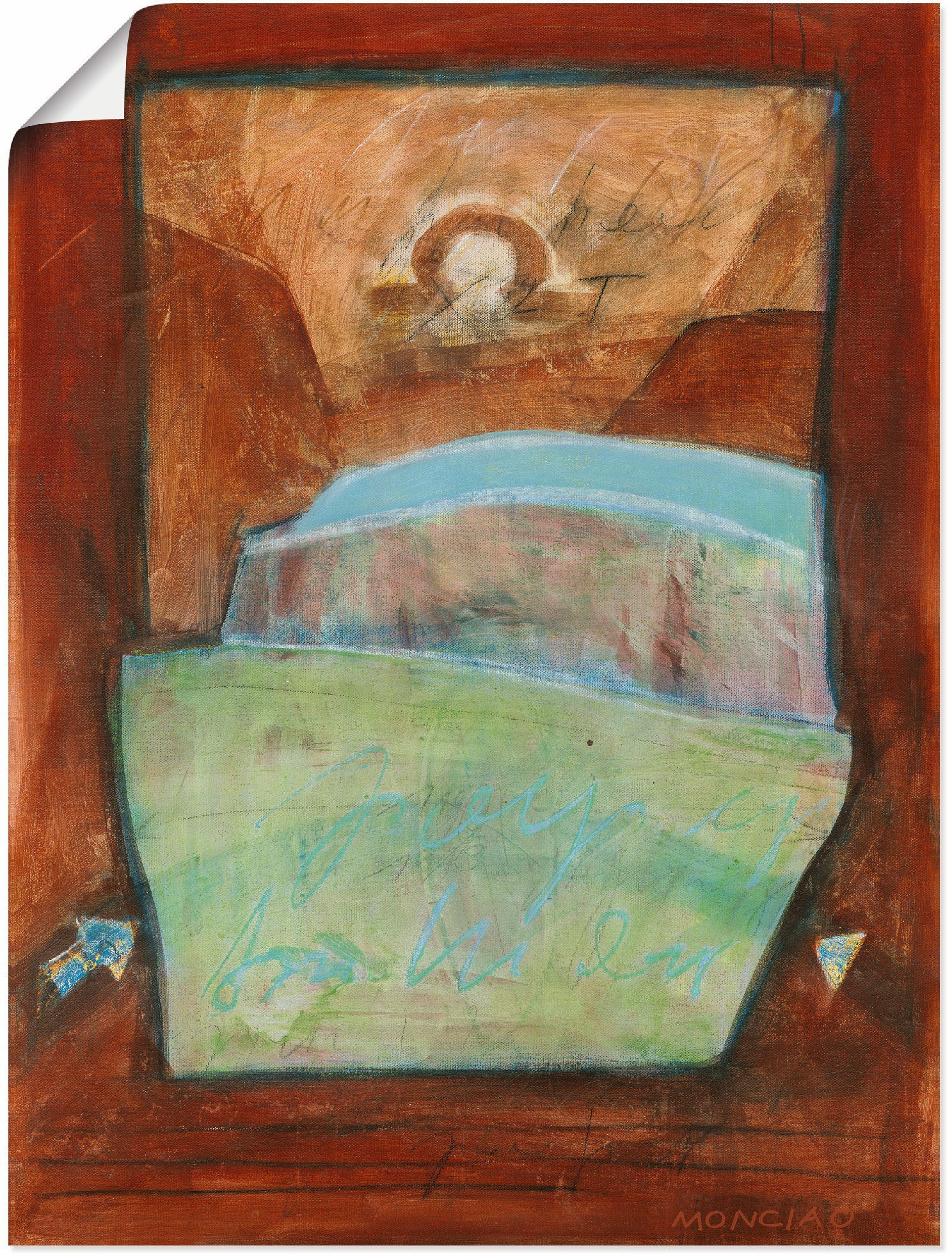 Image of Artland Wandbild »Weitsicht«, Gegenstandslos, (1 St.), in vielen Grössen & Produktarten - Alubild / Outdoorbild für den Aussenbereich, Leinwandbild, Poster, Wandaufkleber / Wandtattoo auch für Badezimmer geeignet bei Ackermann Versand Schweiz